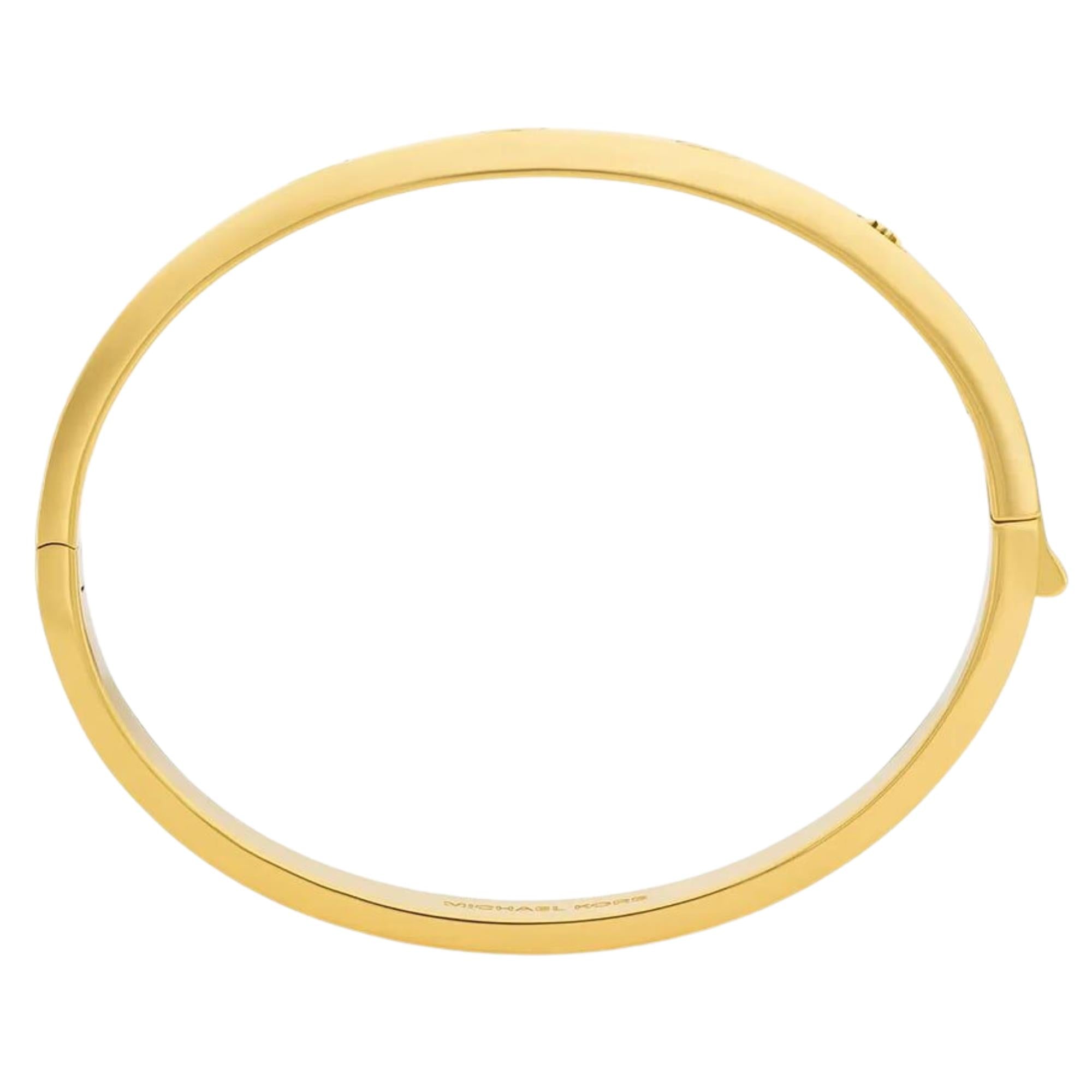 Michael Kors Brilliance Gold Cubic Zirconia Ladies Bangle Bracelet MKJ8650710