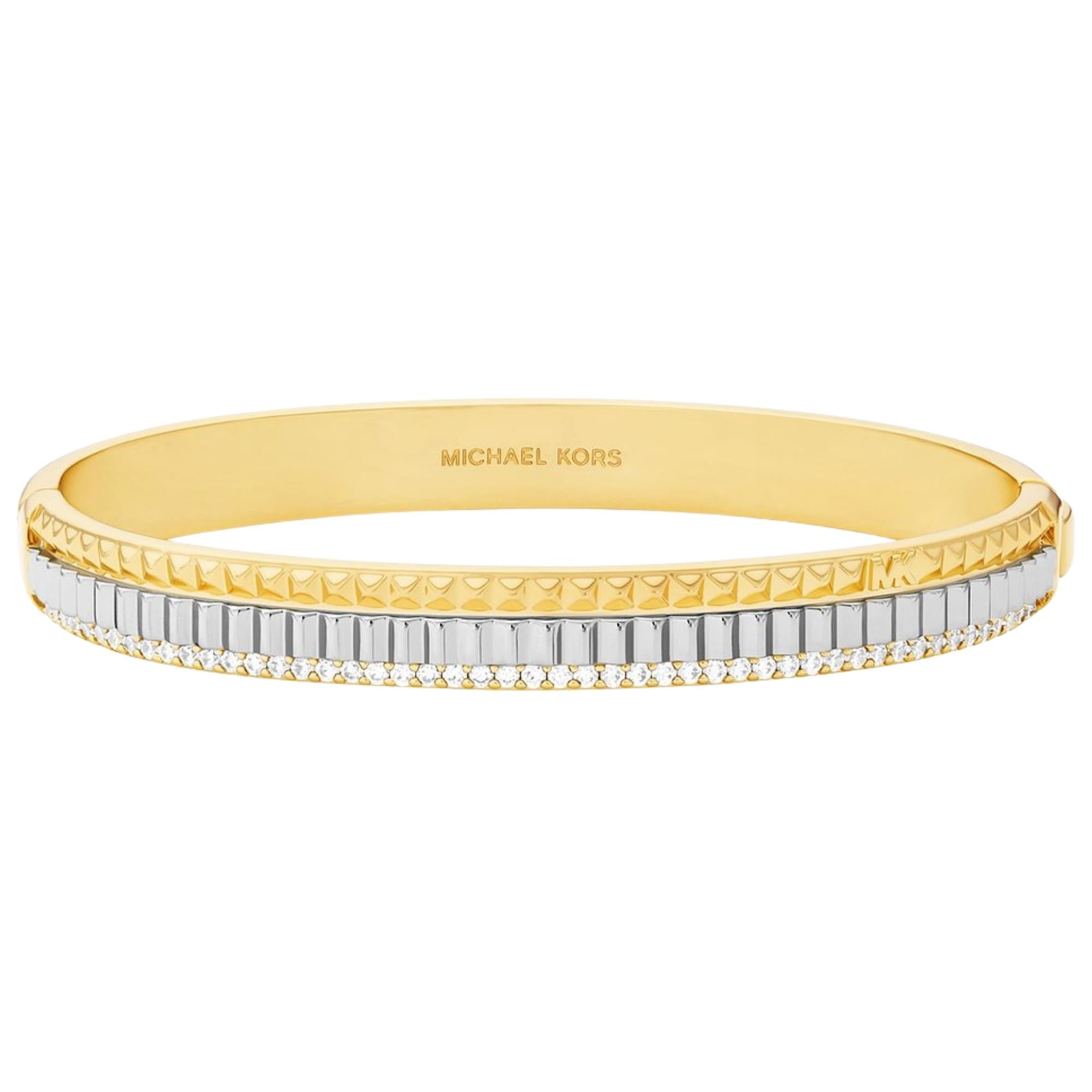 Michael Kors Lexington Two-Tone Cubic Zirconia Ladies Bangle MKJ8646931