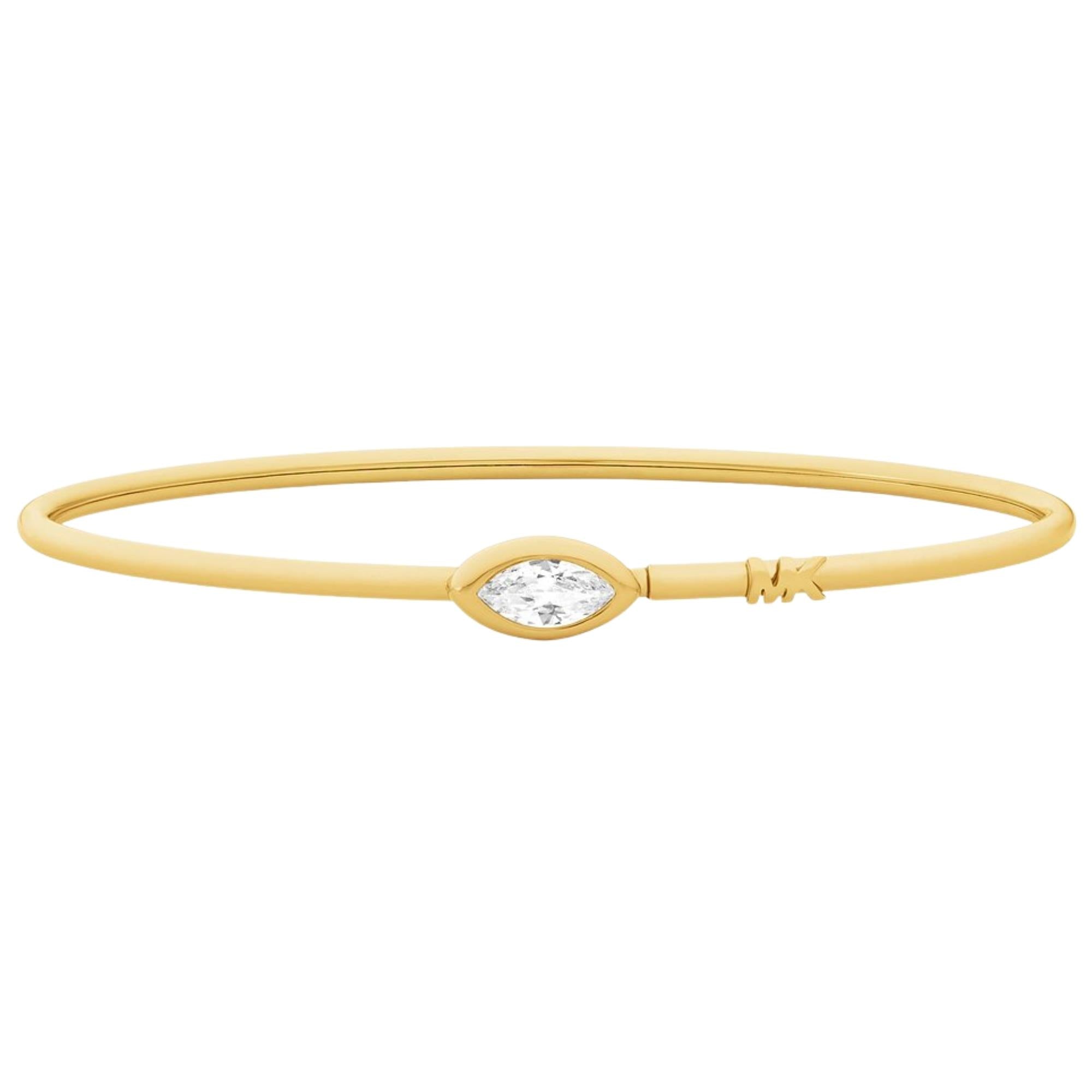 Michael Kors Brilliance Gold Marquise Stone Ladies Bangle Bracelet MKJ8675710