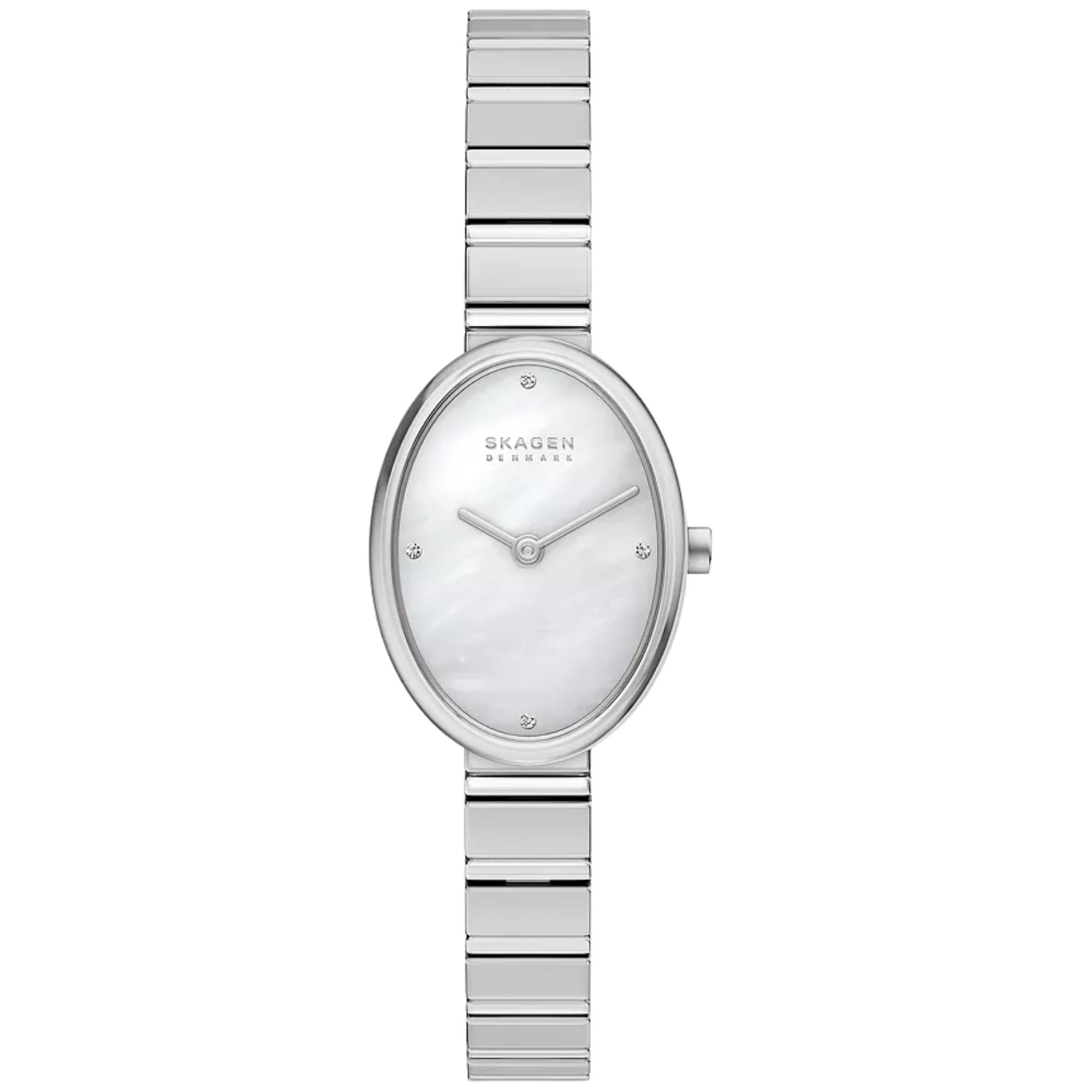 Skagen Anita Oval 20mm Mother of Pearl Steel Ladies Quartz Watch SKW3182