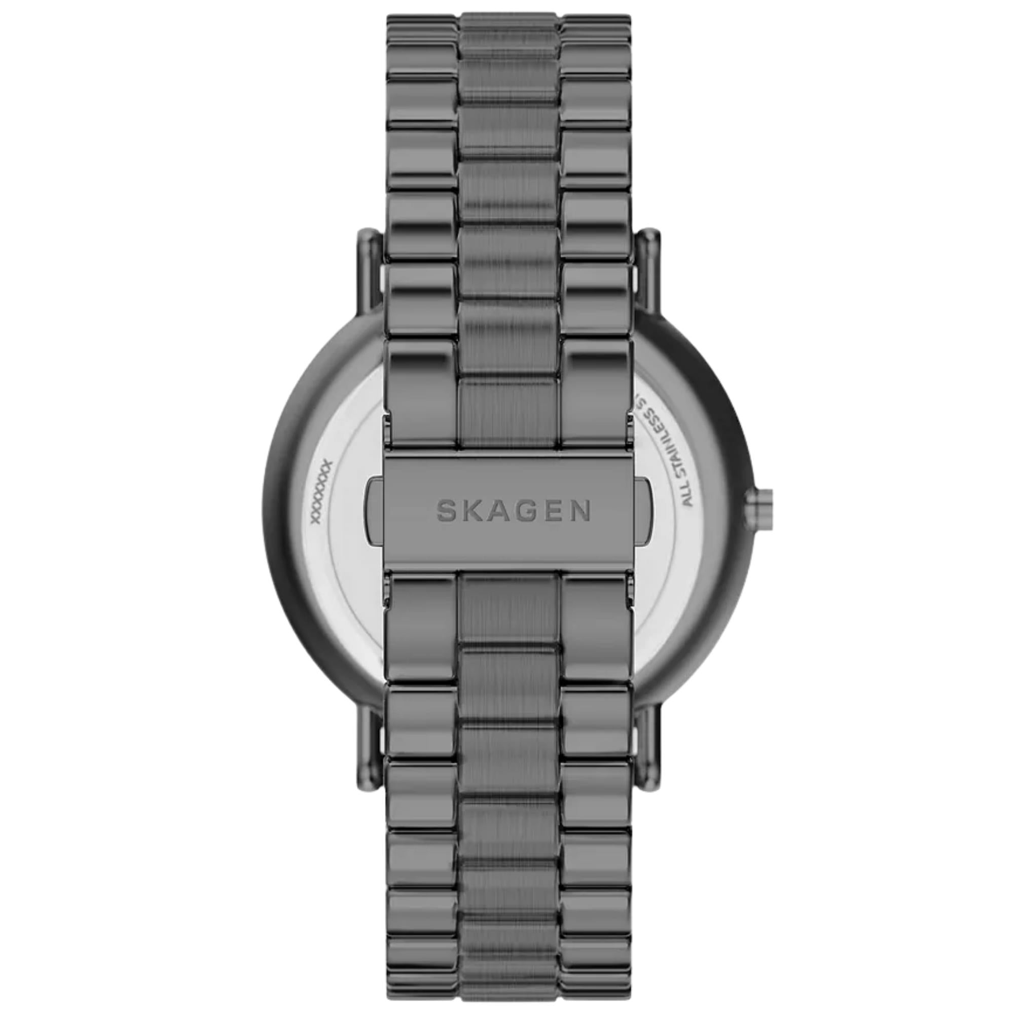 Skagen Signatur 40mm Grey Dial Steel Mens Quartz Watch SKW6951