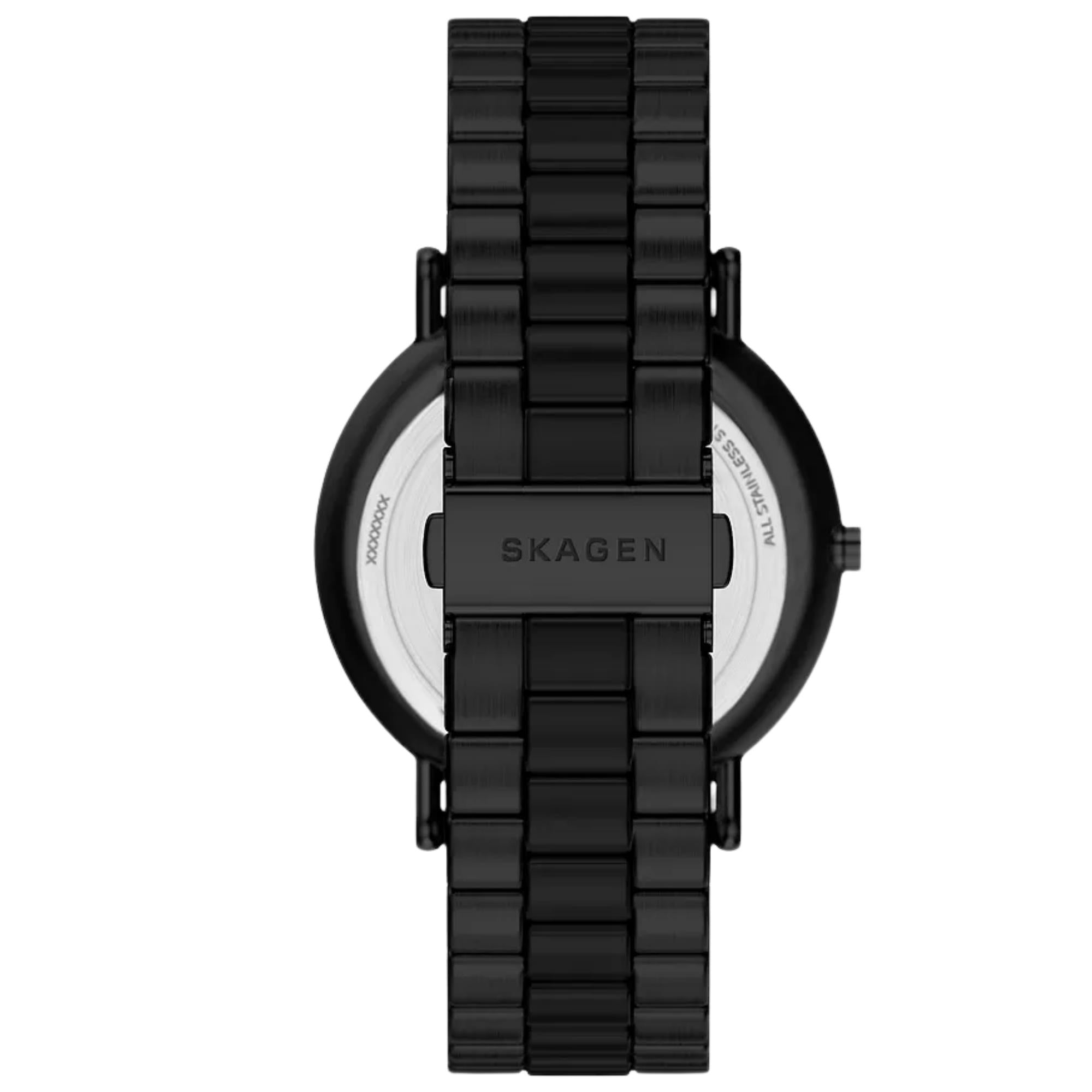 Skagen Signatur 40mm Black Dial Steel Mens Quartz Watch SKW6952