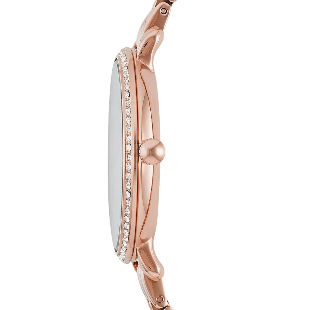 Fossil Jacqueline 36mm Rose Gold Dial Steel Ladies Quartz Watch ES3546