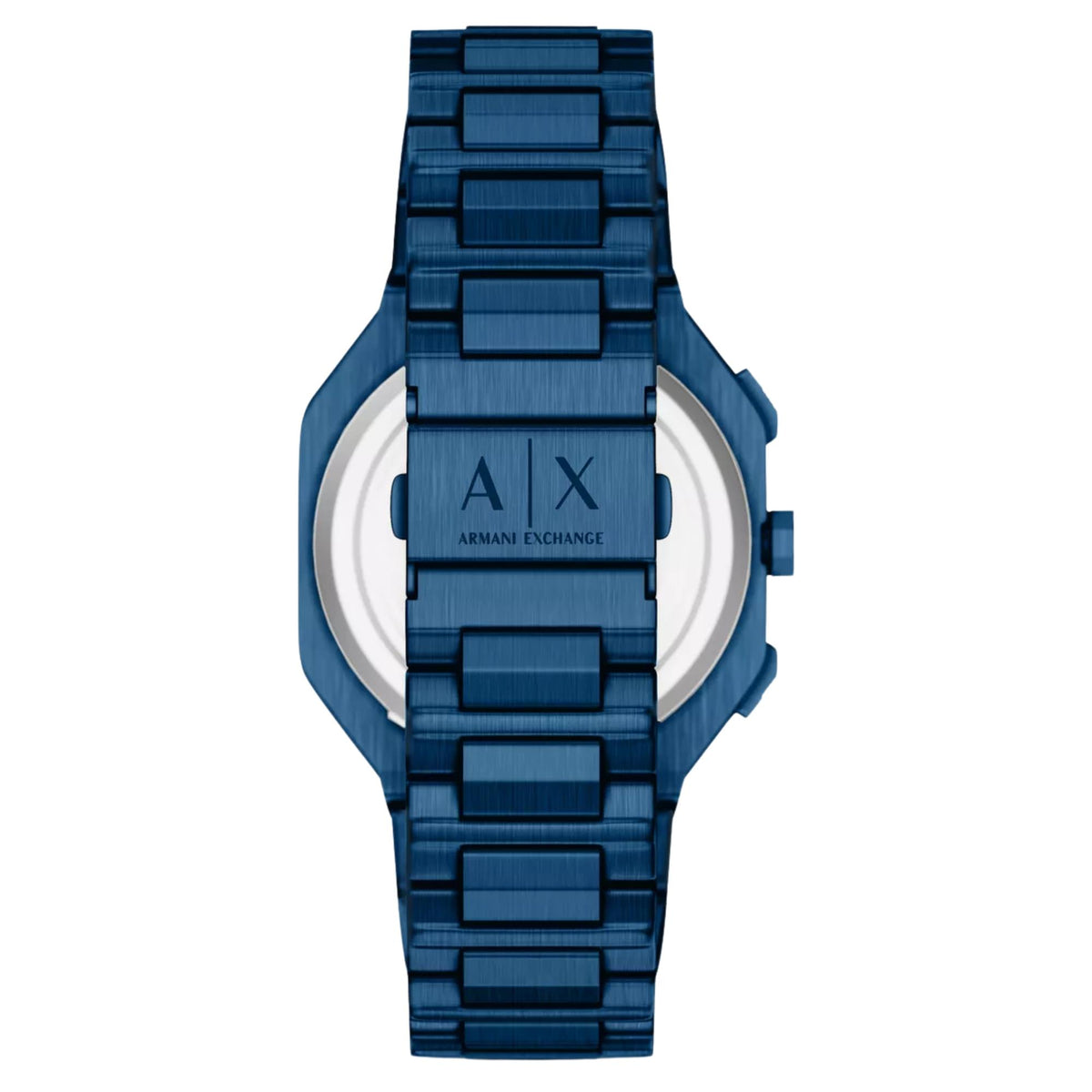 Armani Exchange Bass 40mm Dual-Time Black Dial Steel Mens Quartz Watch AX1477