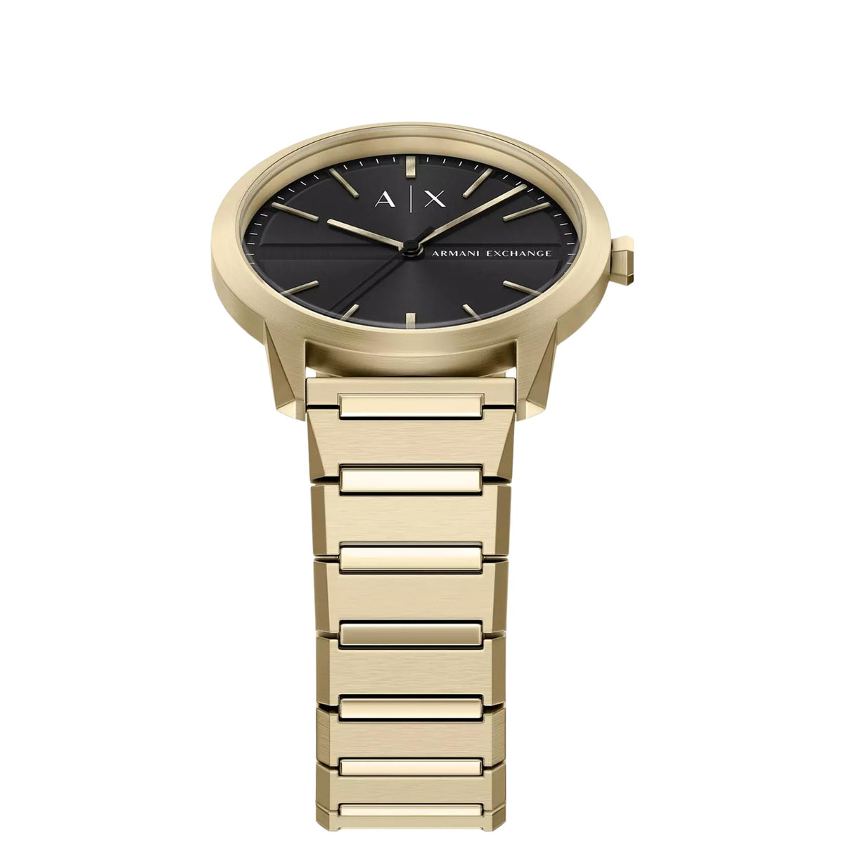 Armani Exchange Lexon 42mm Black Dial Steel Mens Quartz Watch AX2650