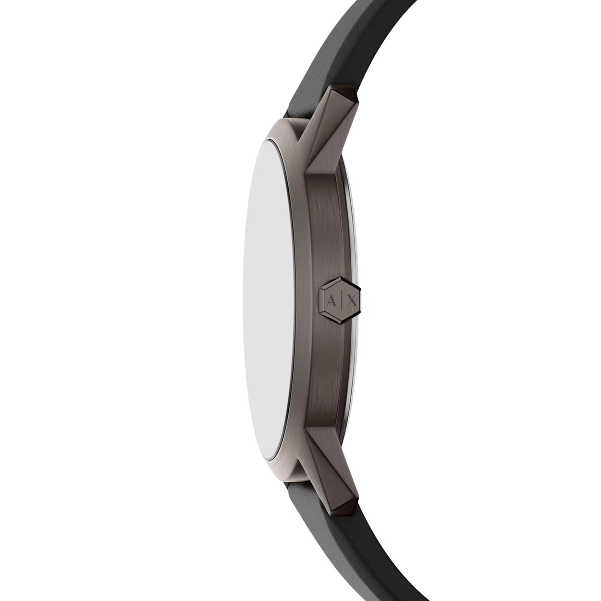Armani Exchange Lexon 42mm Black Dial Silicone Mens Quartz Watch AX2652