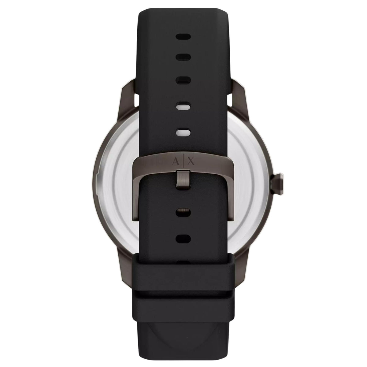 Armani Exchange Lexon 42mm Black Dial Silicone Mens Quartz Watch AX2652