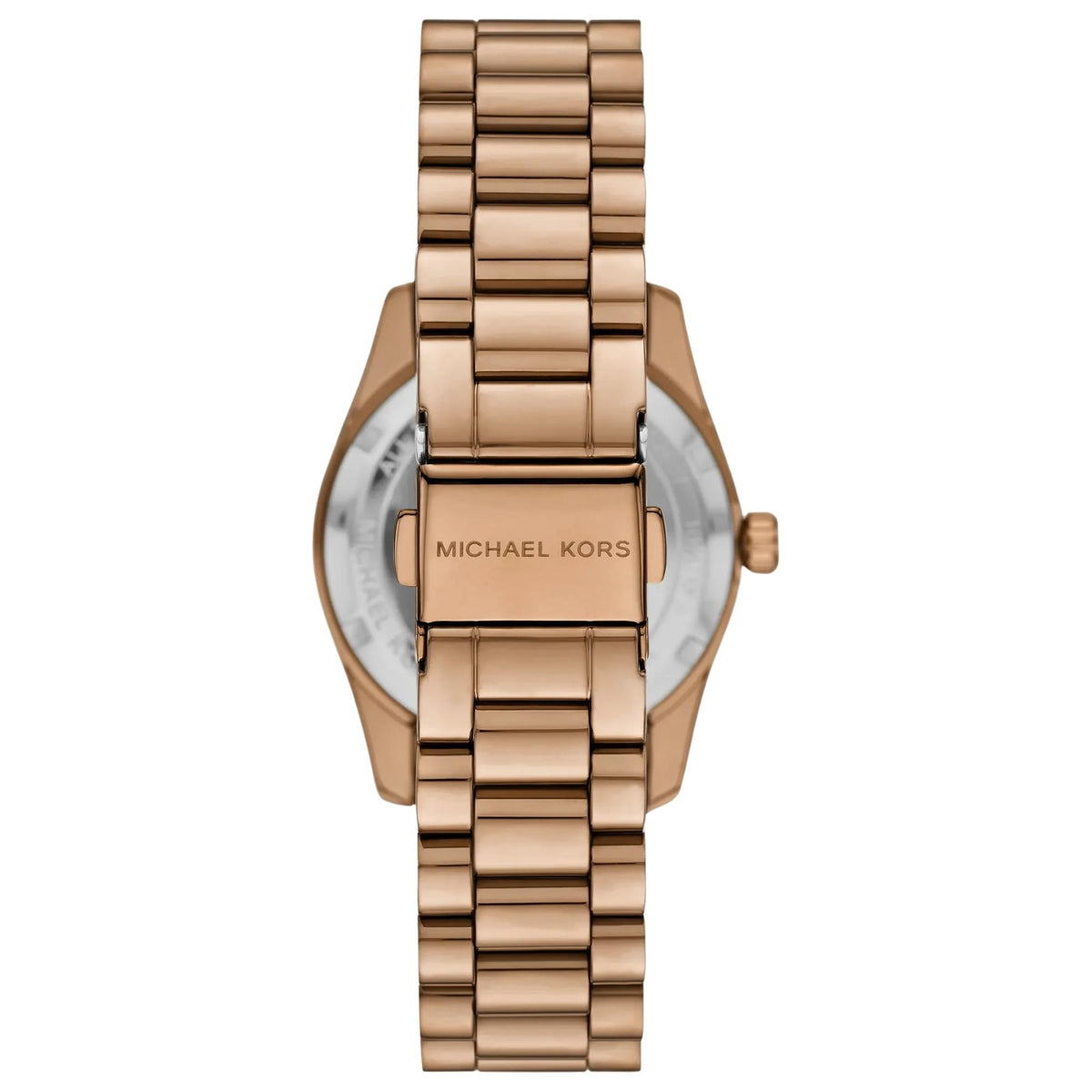 Michael Kors Lexington Pavé 33mm Beige Gold Dial Steel Ladies Quartz Watch MK7631