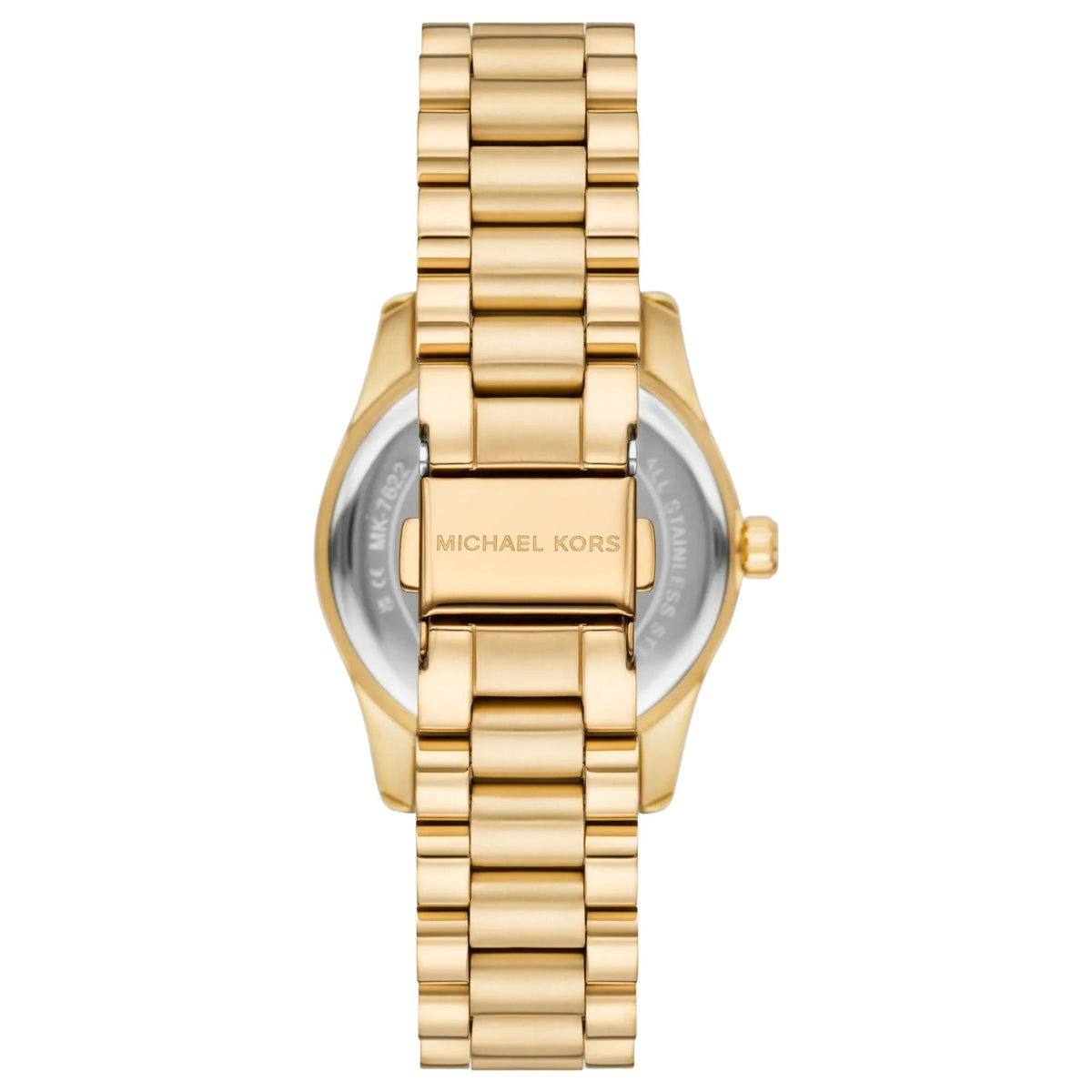 Michael Kors Lexington Pavé 33mm Green Dial Steel Ladies Quartz Watch MK7622