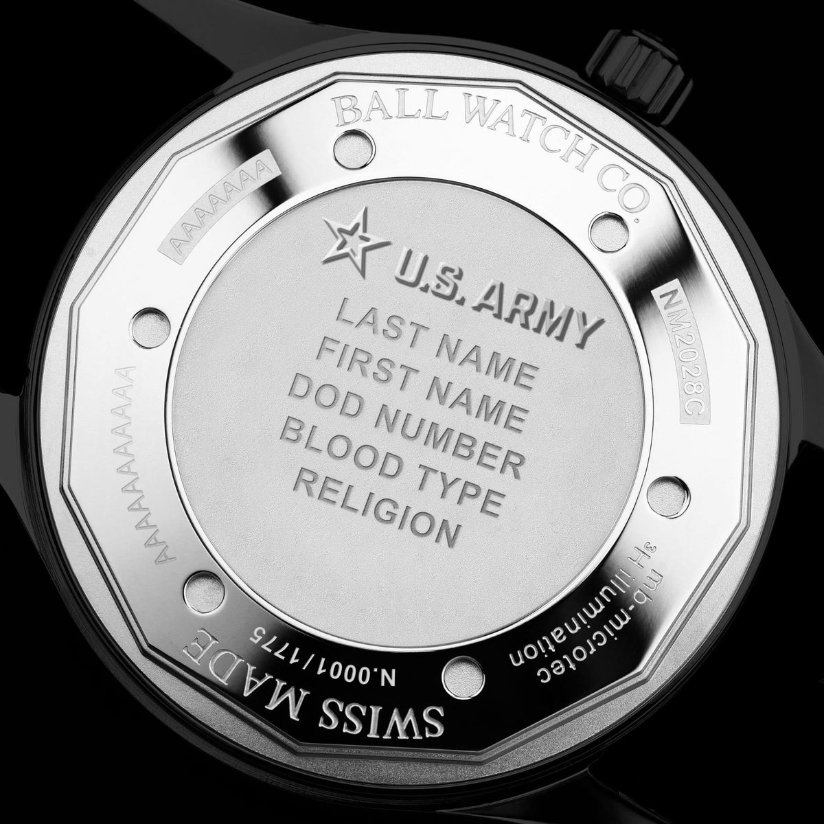 BALL Engineer III 'Army' 43mm Limited Edition Turquoise Dial Rubber Mens Automatic Watch NM2028C-P49C-TQ