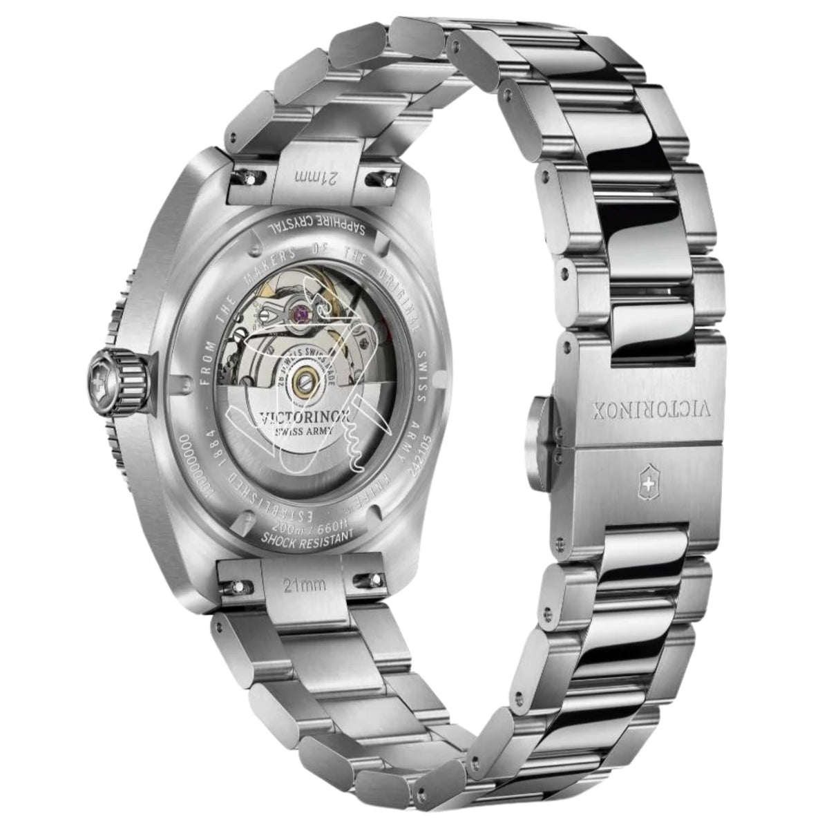 Victorinox Maverick 39mm Black Dial Steel Mens Automatic Watch 242105