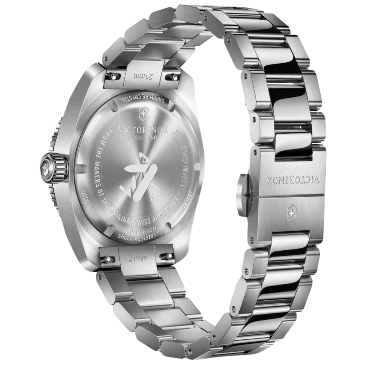 Victorinox Maverick 39mm Black Dial Steel Mens Quartz Watch 242097