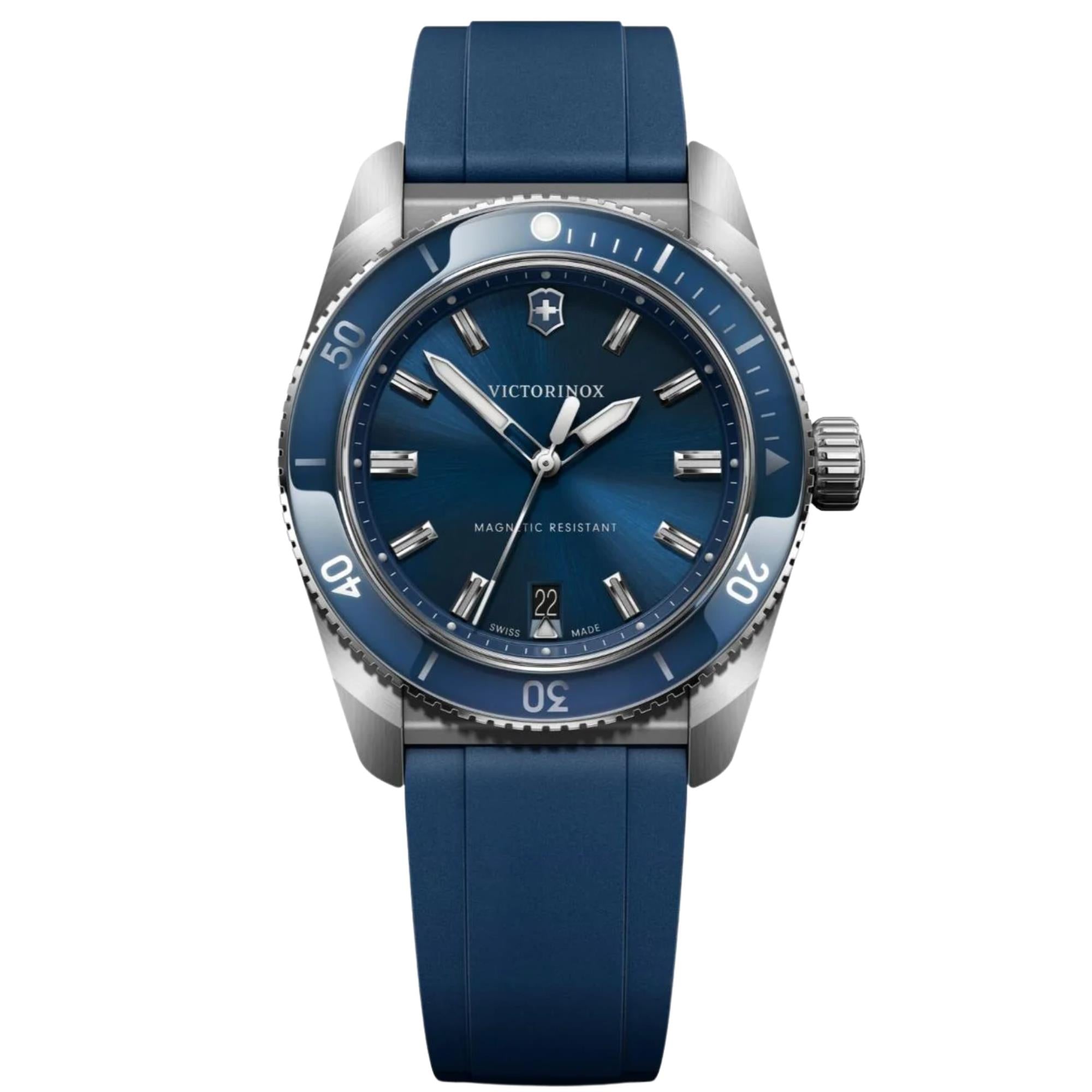 ロバート・マクレガー　ブルーウォーター Victorinox Maverick 39mm Blue Dial Steel Mens Quartz Watch 242103