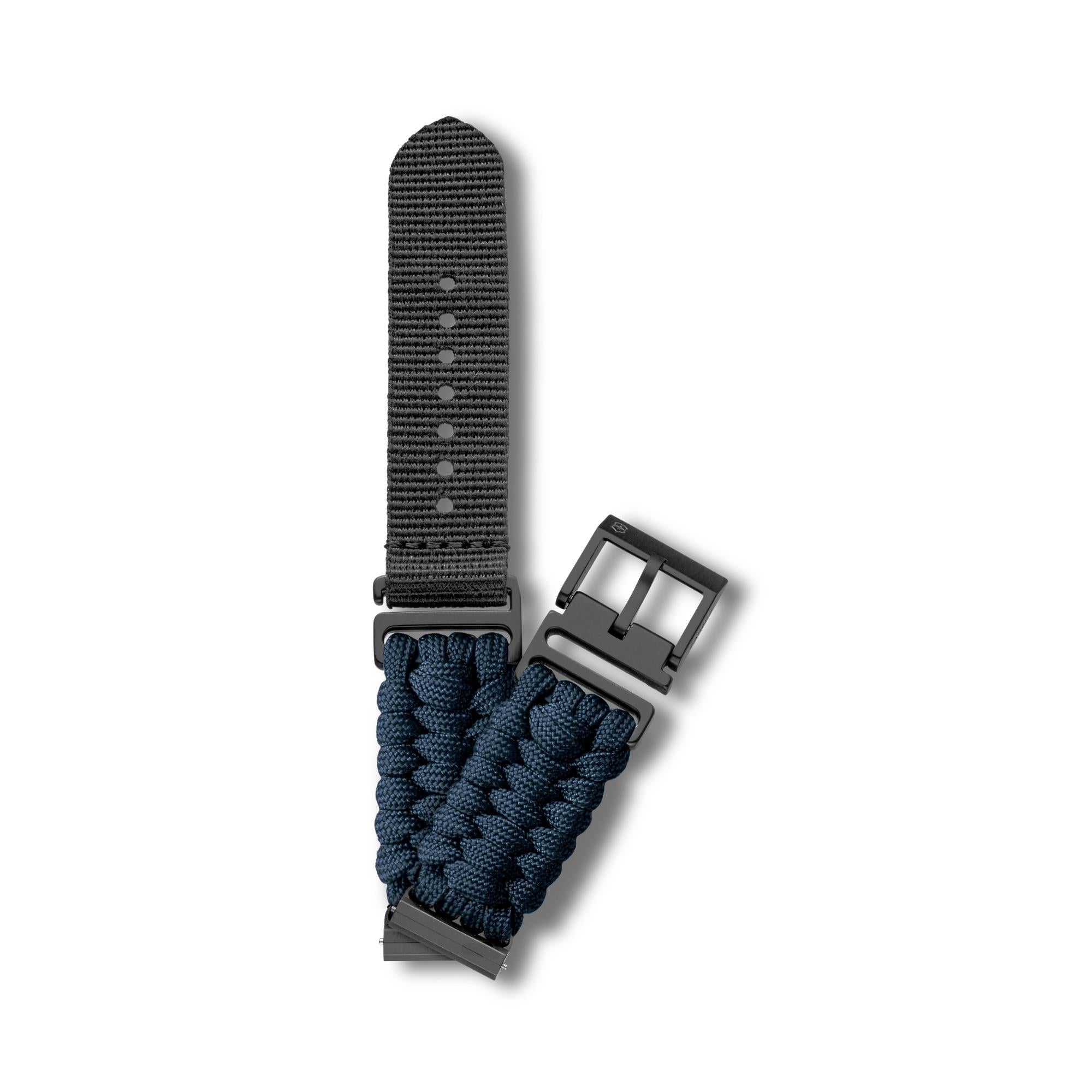 Victorinox Handwoven 16mm Paracord Blue Watch Strap D1 V.60088