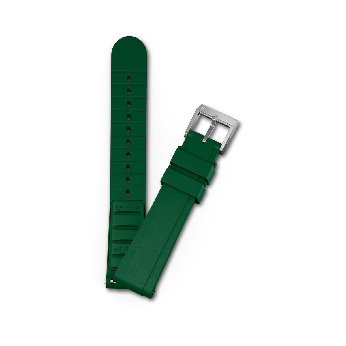 Victorinox Premium 21mm Rubber Green Watch Strap D7 V.60109
