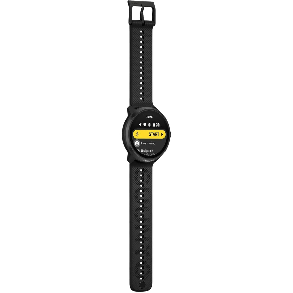 Suunto Run 2 46.5mm 4GB AMOLED Digital All Black Silicone Smart Fitness Watch SS051723000
