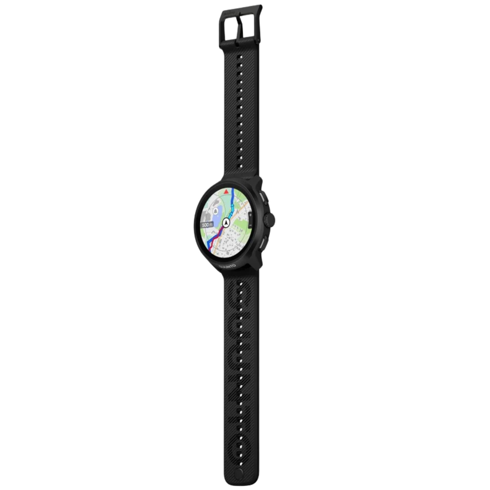 Suunto Run 2 46.5mm 64GB AMOLED Digital All Black Silicone Smart Fitness Watch SS051639000