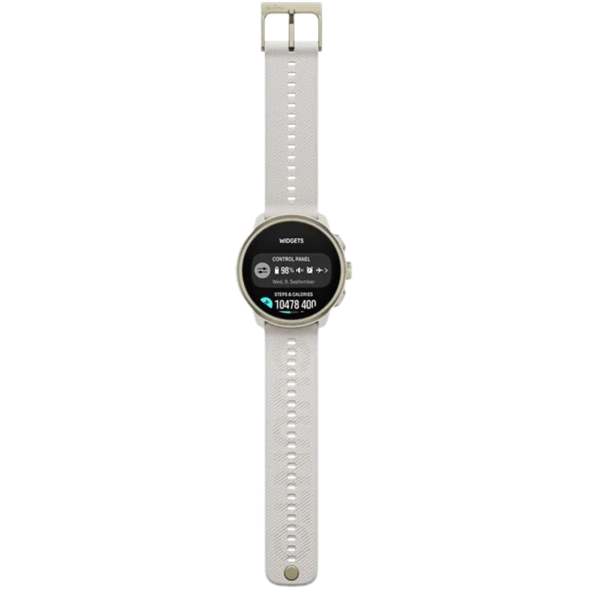 Suunto Run 2 46.5mm 64GB AMOLED Digital Feather Gold Silicone Strap Smart Fitness Watch SS051640000