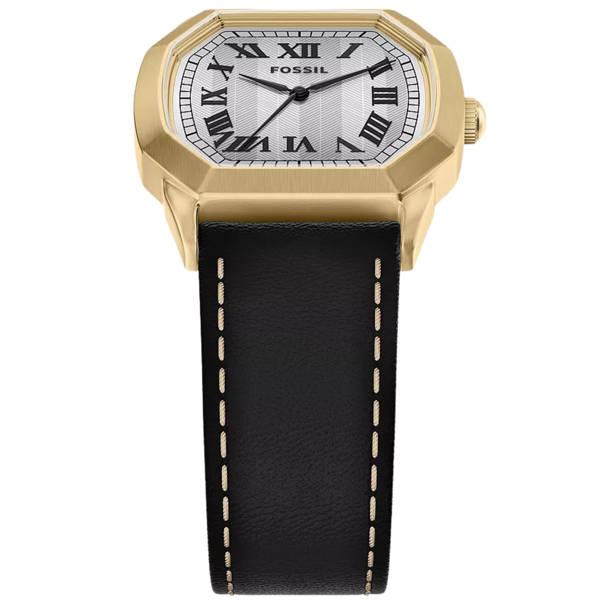 Fossil Harlow 33mm Cream Dial Steel Mens Quartz Watch FS6215