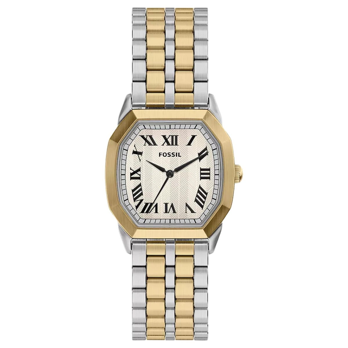 Fossil Harlow 33mm Cream Dial Steel Mens Quartz Watch FS6212