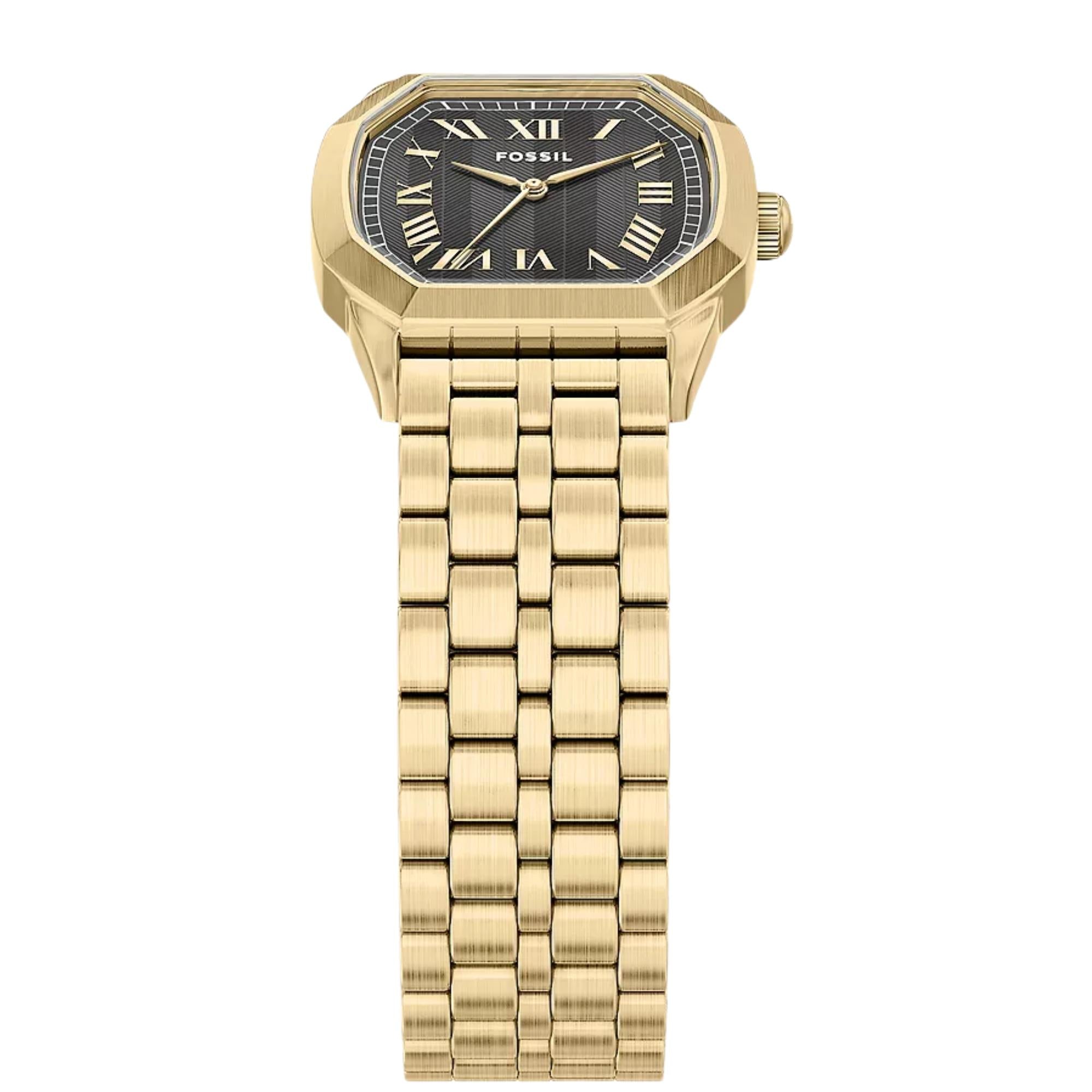 Fossil Harlow 33mm Black Dial Steel Mens Quartz Watch FS6213