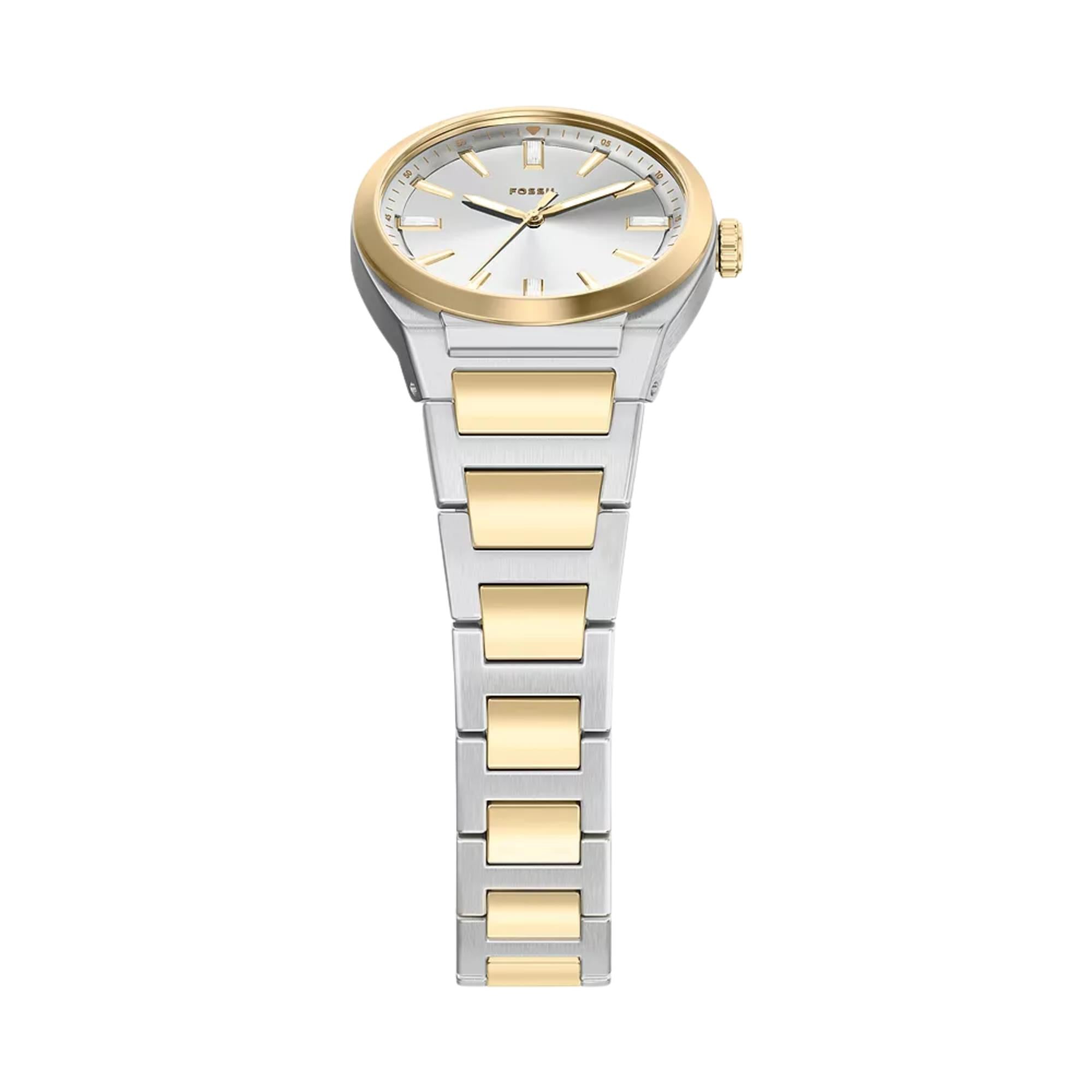Fossil Everett 27mm Silver Dial Steel Ladies Quartz Watch ES5494