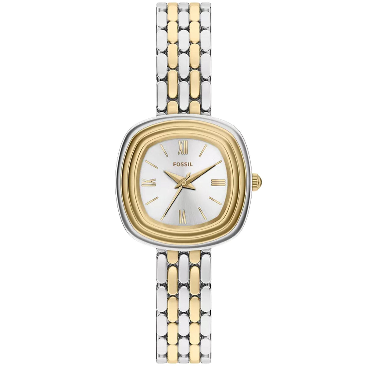 Fossil Emerson 30mm Silver Dial Steel Ladies Quartz Watch ES5509