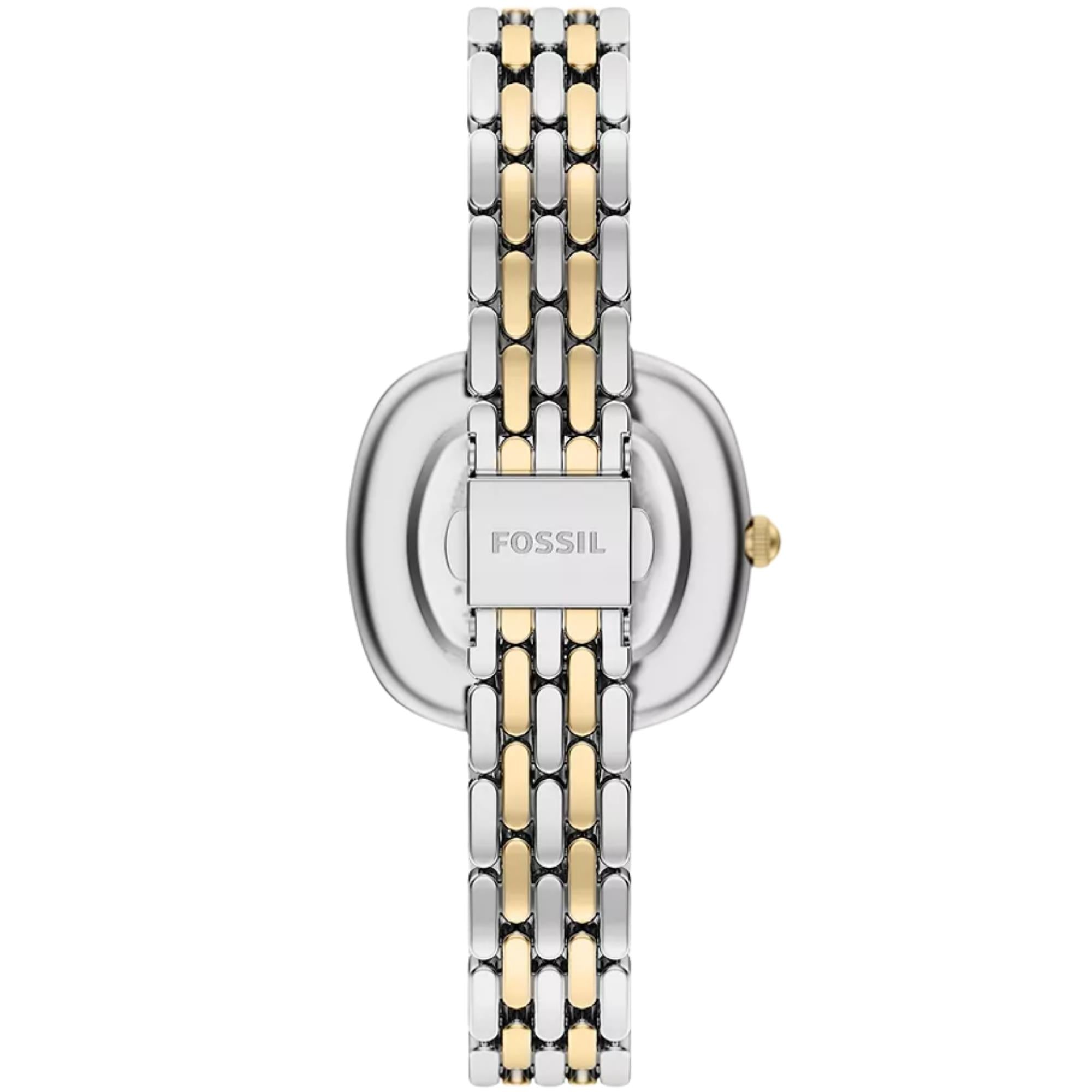 Fossil Emerson 30mm Silver Dial Steel Ladies Quartz Watch ES5509