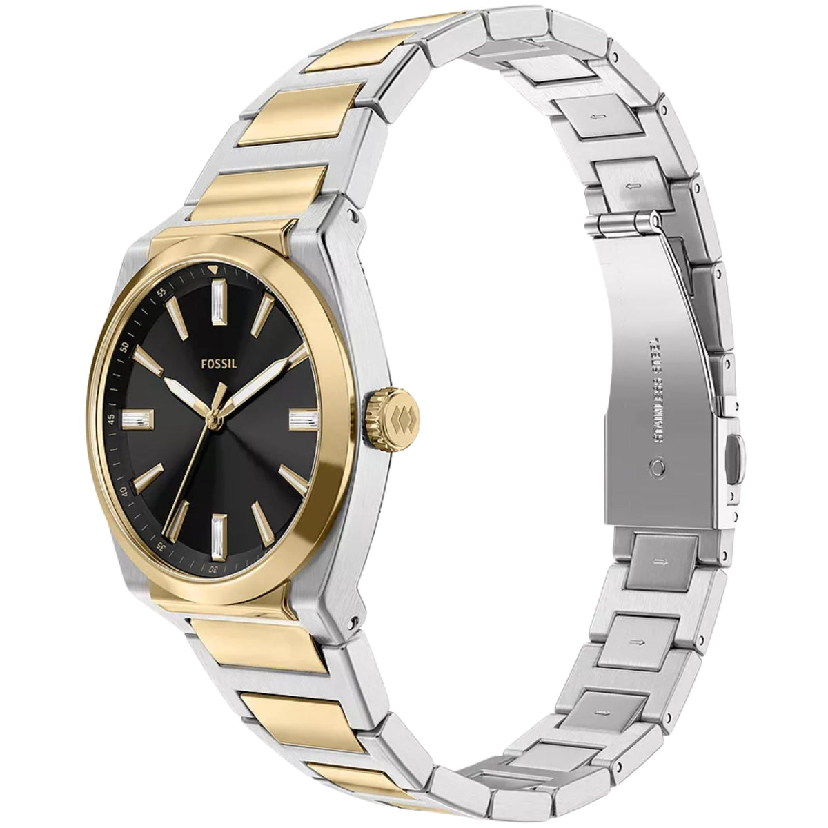 Fossil Everett 27mm Black Dial Steel Ladies Quartz Watch ES5495