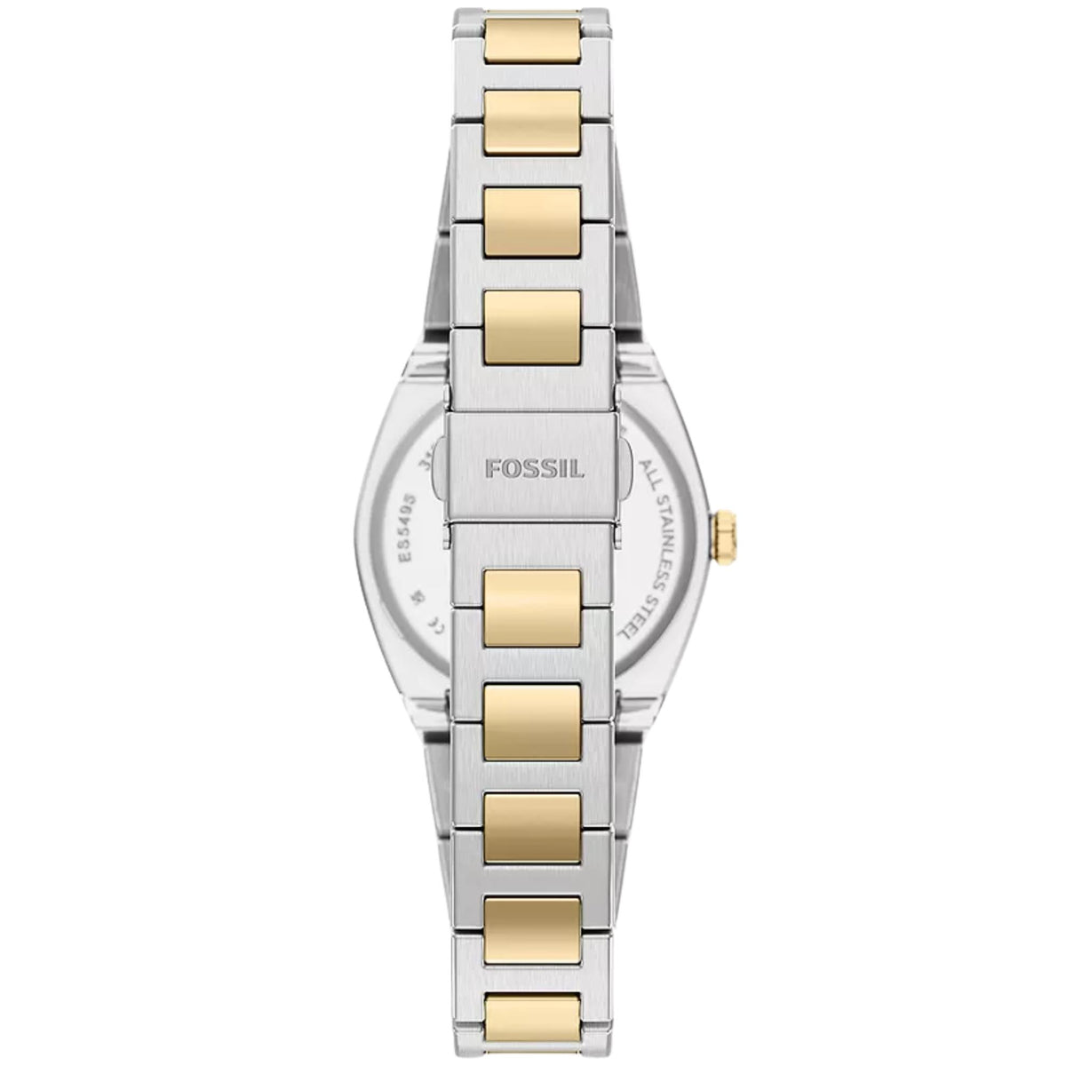 Fossil Everett 27mm Black Dial Steel Ladies Quartz Watch ES5495