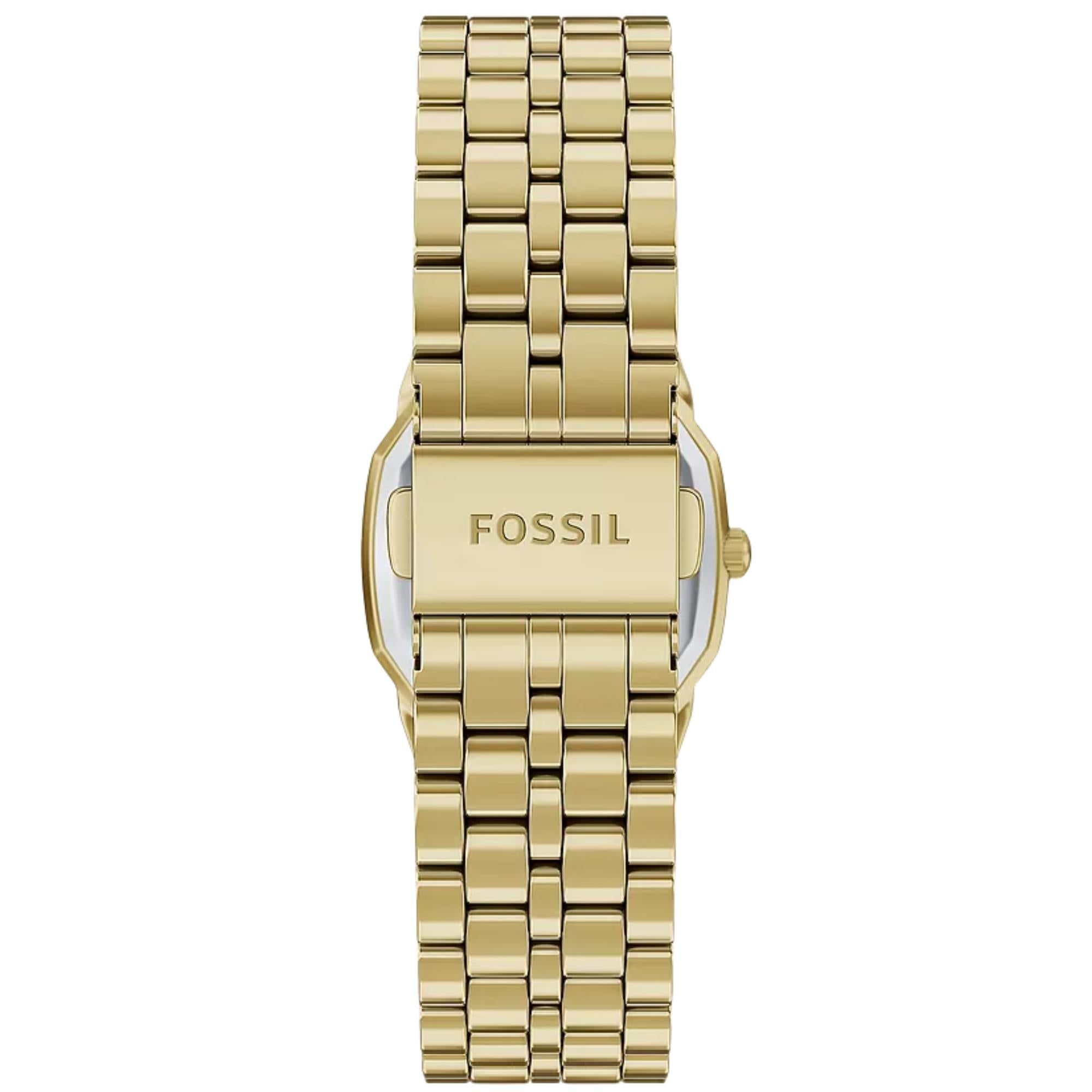 Fossil Harlow 27mm Red Dial Steel Ladies Quartz Watch ES5511