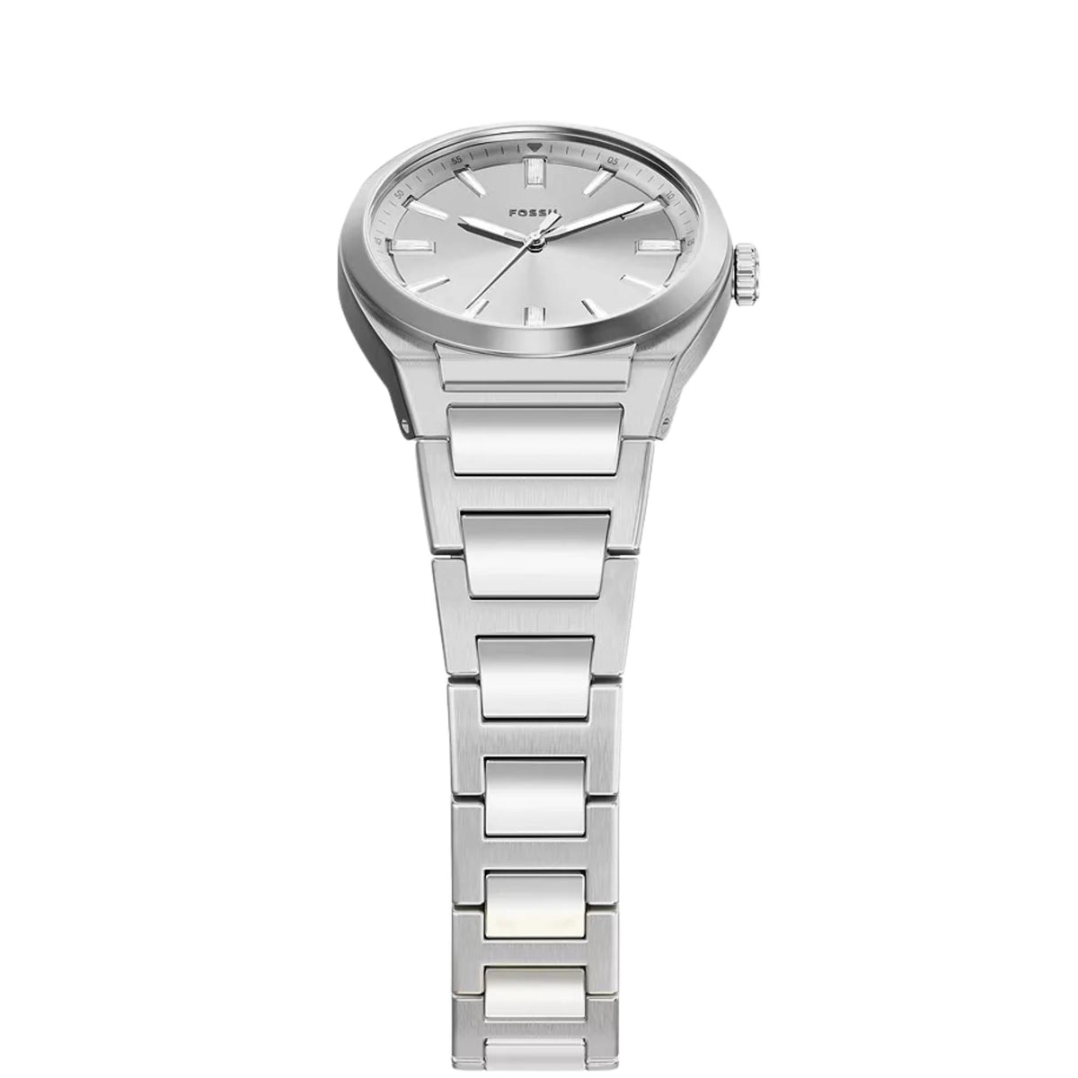 Fossil Everett 27mm Silver Dial Steel Ladies Quartz Watch ES5490