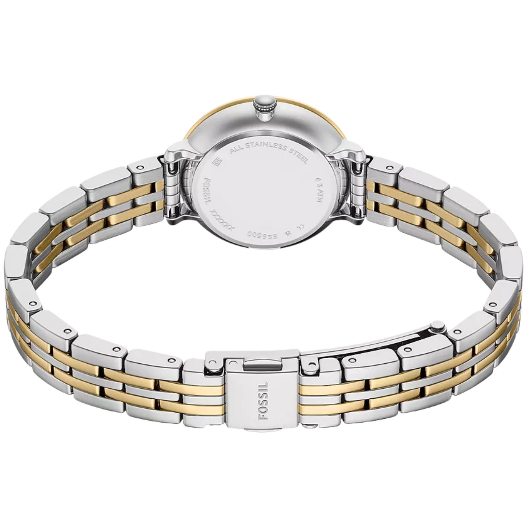 Fossil Heidi 26mm Mother of Pearl Dial Steel Ladies Quartz Watch ES5500