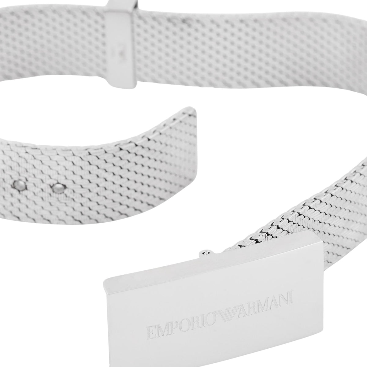 Emporio Armani Eagle Logo Silver Steel ID Mens ID Bracelet EGS3363040