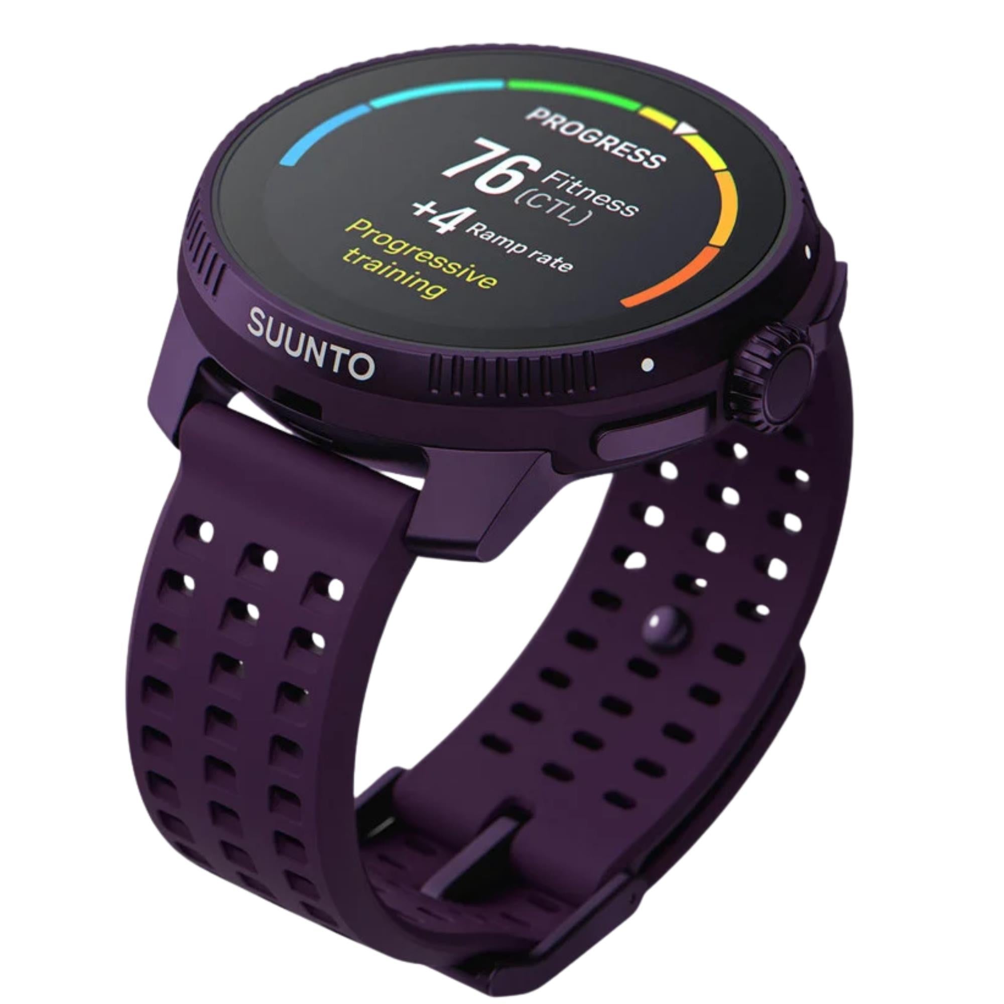 Suunto Race 49mm AMOLED Digital Titanium Amethyst Smart Fitness Watch SS050933000