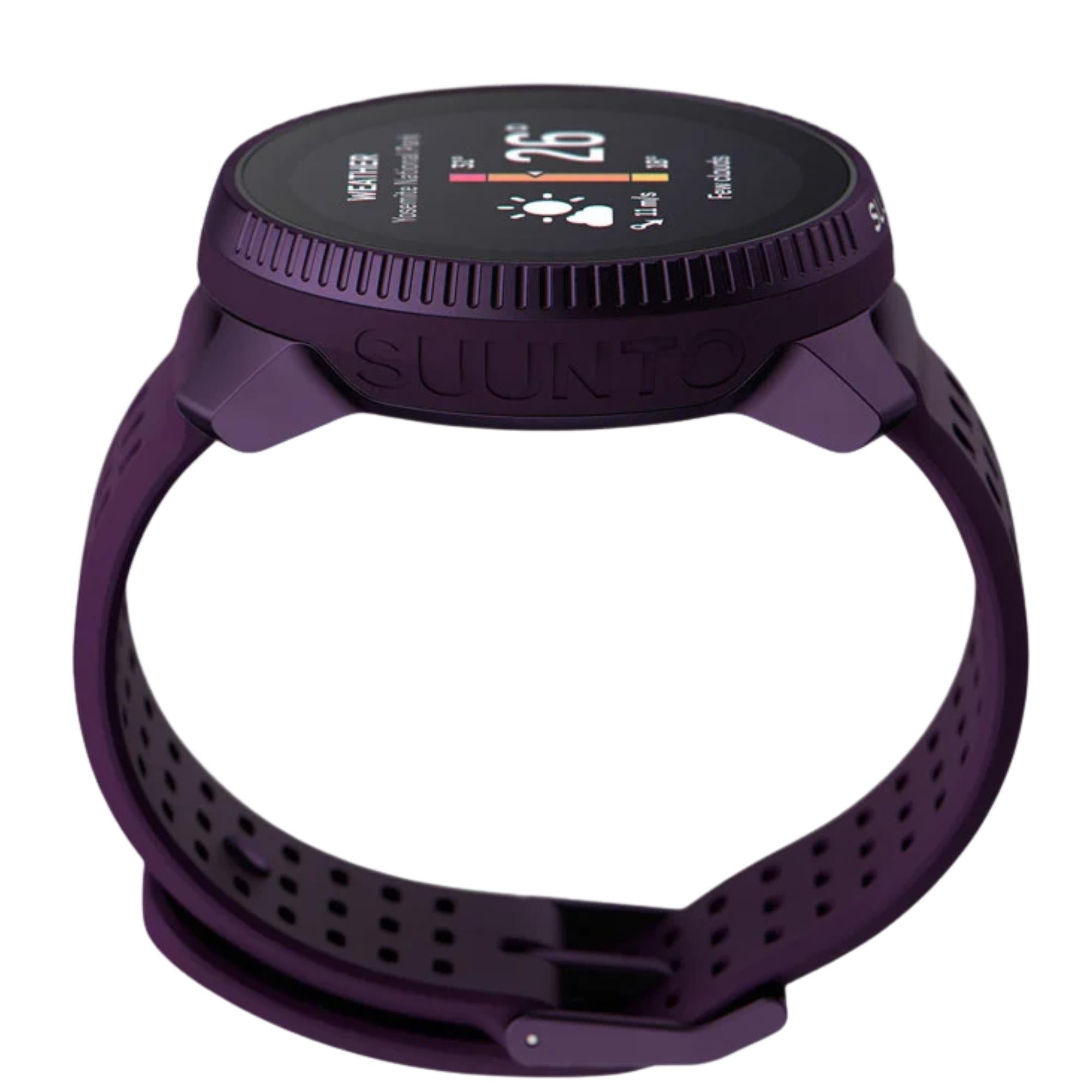 Suunto Race 49mm AMOLED Digital Titanium Amethyst Smart Fitness Watch SS050933000