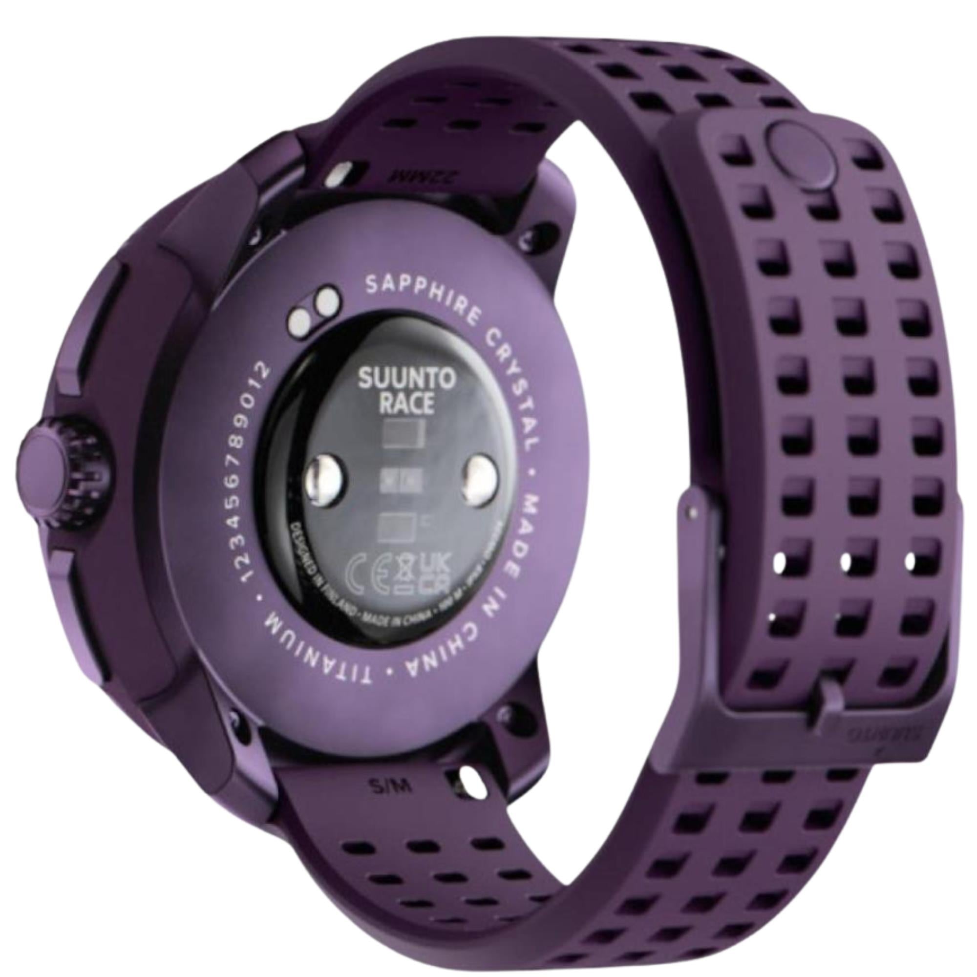 Suunto Race 49mm AMOLED Digital Titanium Amethyst Smart Fitness Watch SS050933000