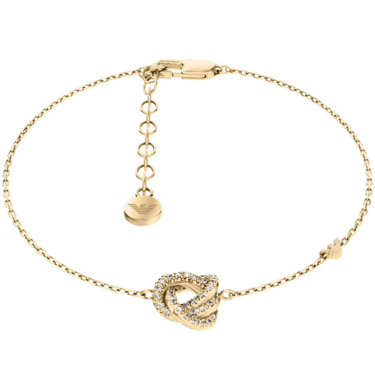 Emporio Armani Sentimental Gold Brass Ladies Station Bracelet EGS3425710