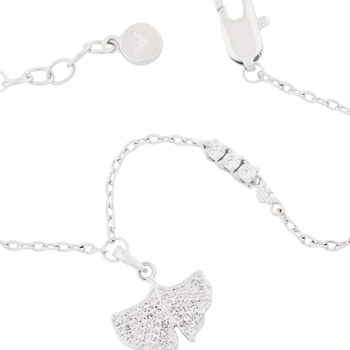 Emporio Armani Sentimental Silver Brass Ladies Pendant Bracelet EGS3412040
