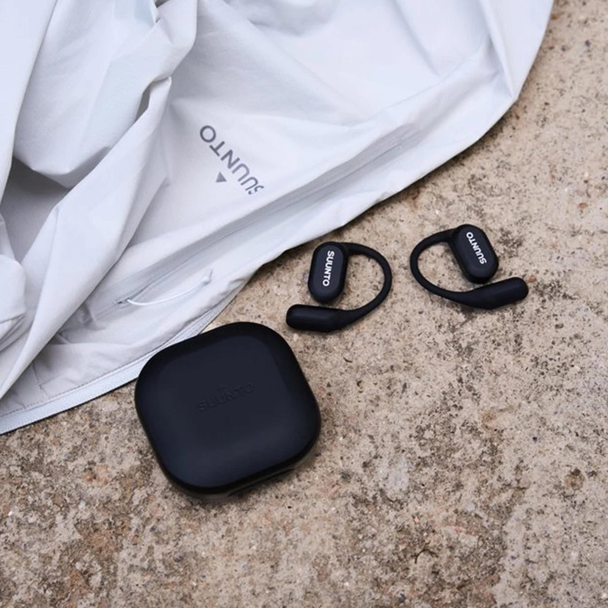 Suunto Spark Open-Ear Black Silicone and Titanium Bluetooth Headphones SS051356000