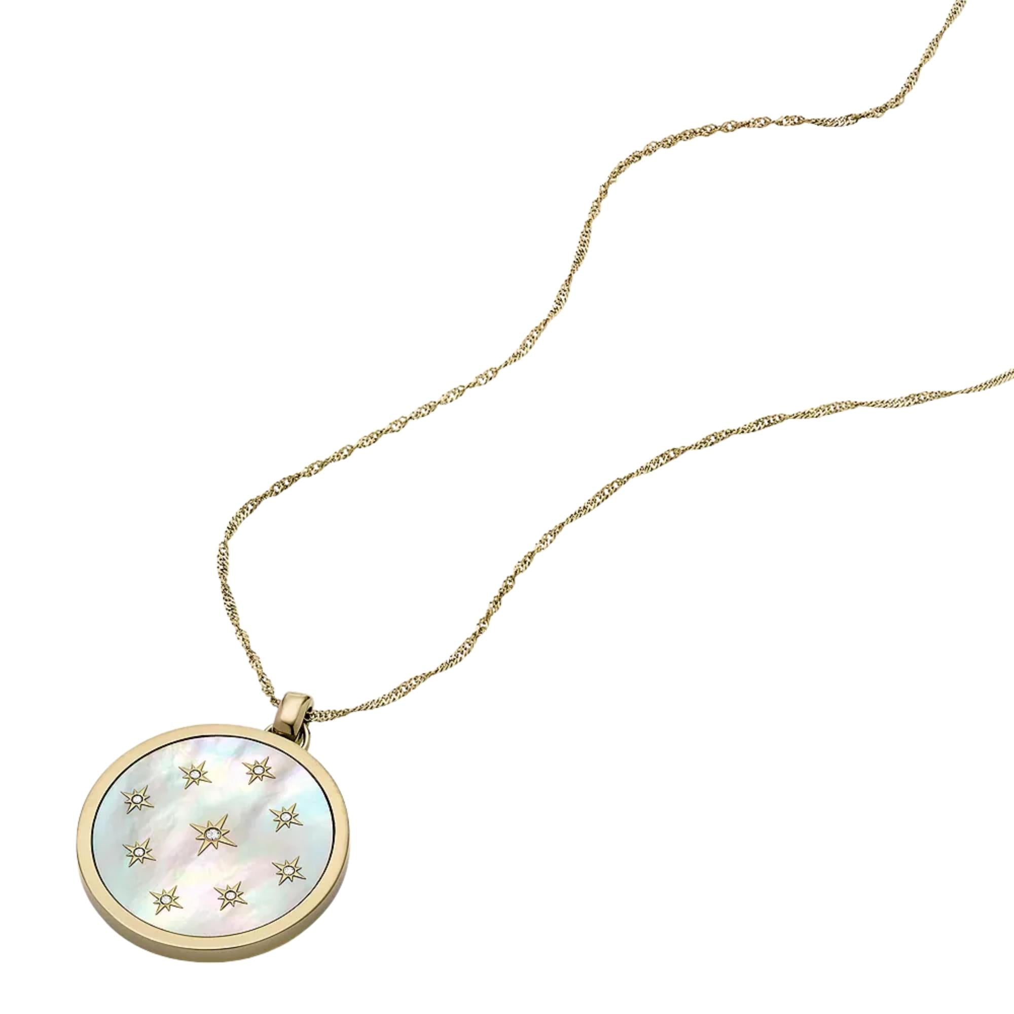 Fossil Merrit Northlight 812.8mm Mother of Pearl Steel Ladies Necklace