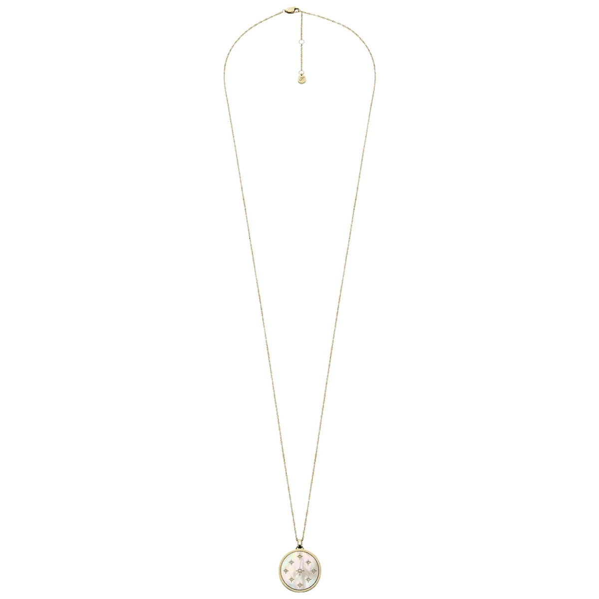 Fossil Merrit Northlight Mother of Pearl Steel Ladies Necklace JF04864710