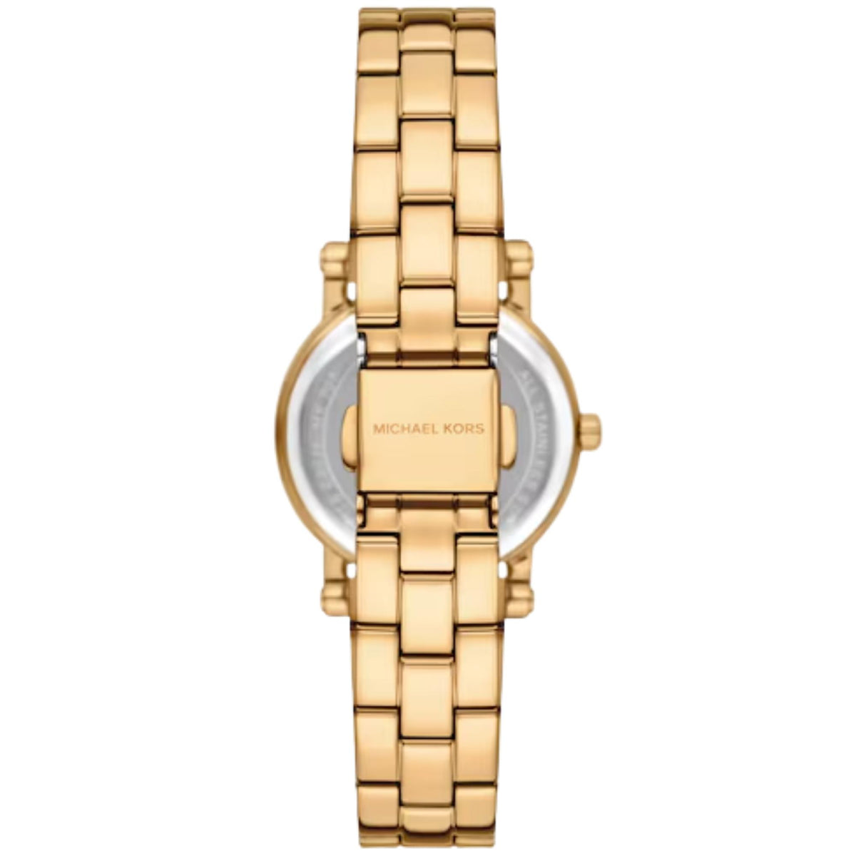 Michael Kors Corey 28mm Gold Dial Steel Ladies Quartz Watch MK7666