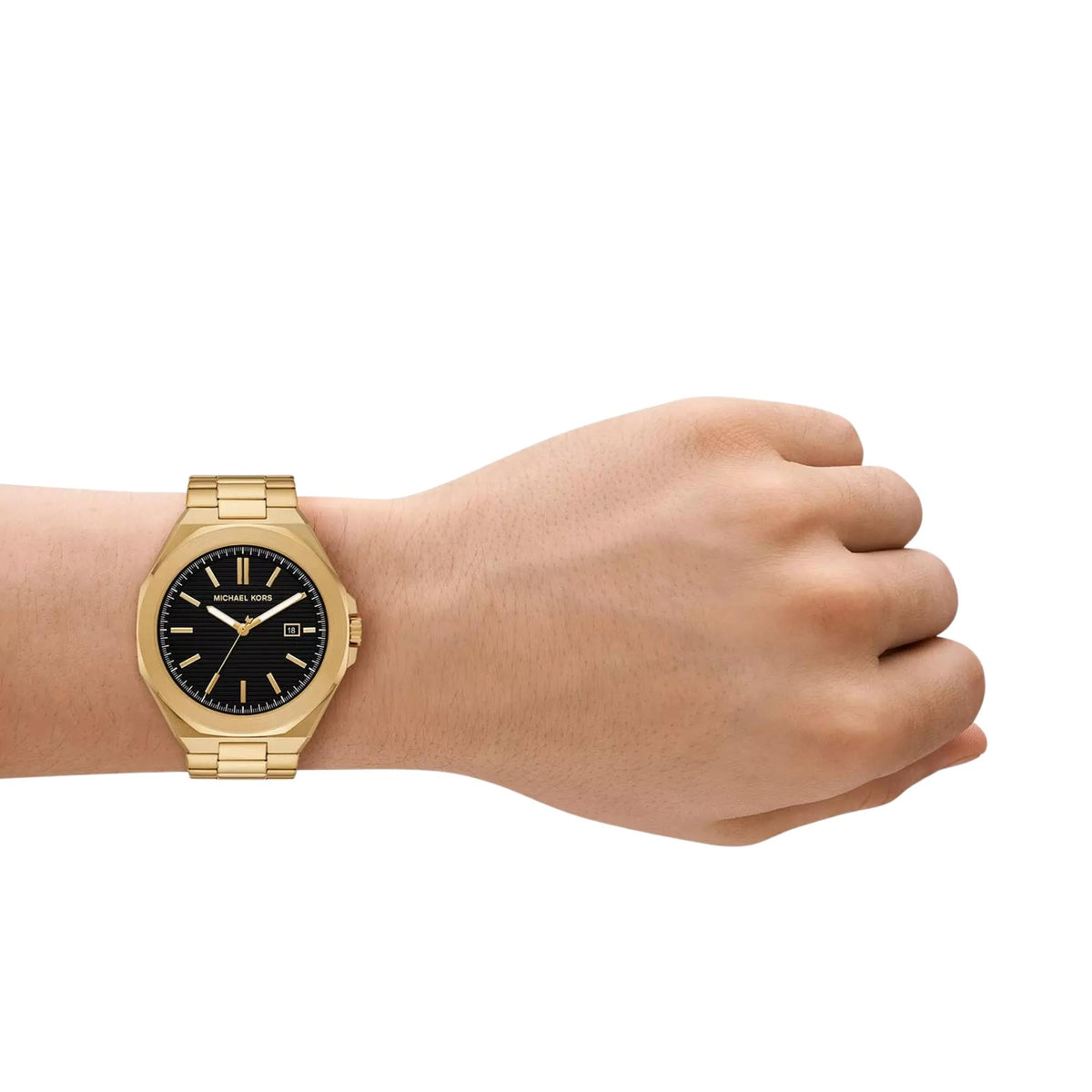 Michael Kors Callum 44mm Black Dial Steel Mens Quartz Watch MK9288