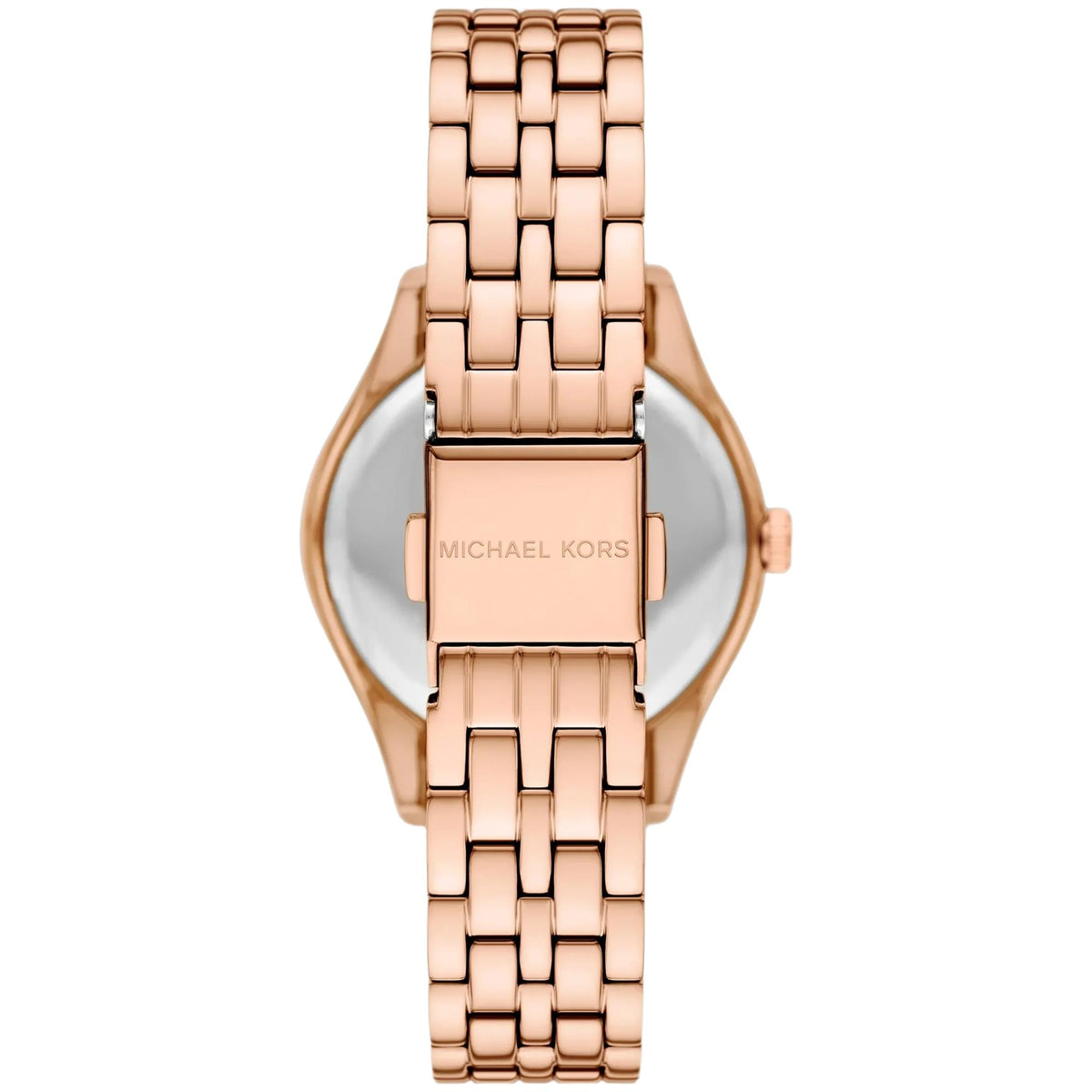 Michael Kors Harlowe Pavé 33mm White Dial Steel Ladies Quartz Watch MK7652