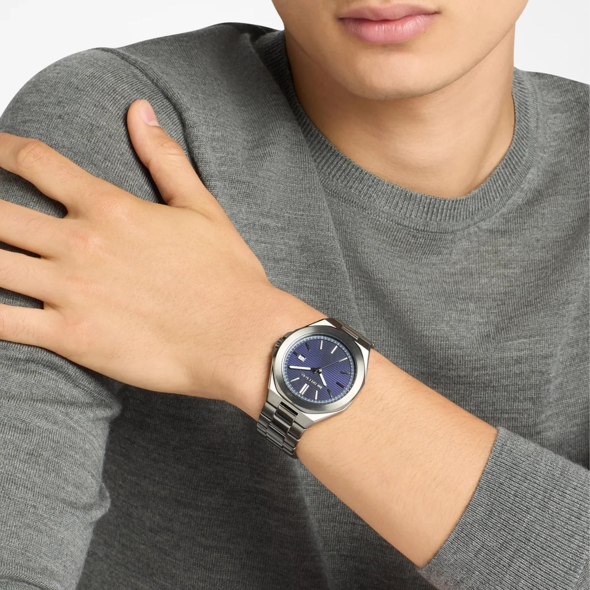 Michael Kors Callum 44mm Blue Dial Steel Mens Quartz Watch MK9290