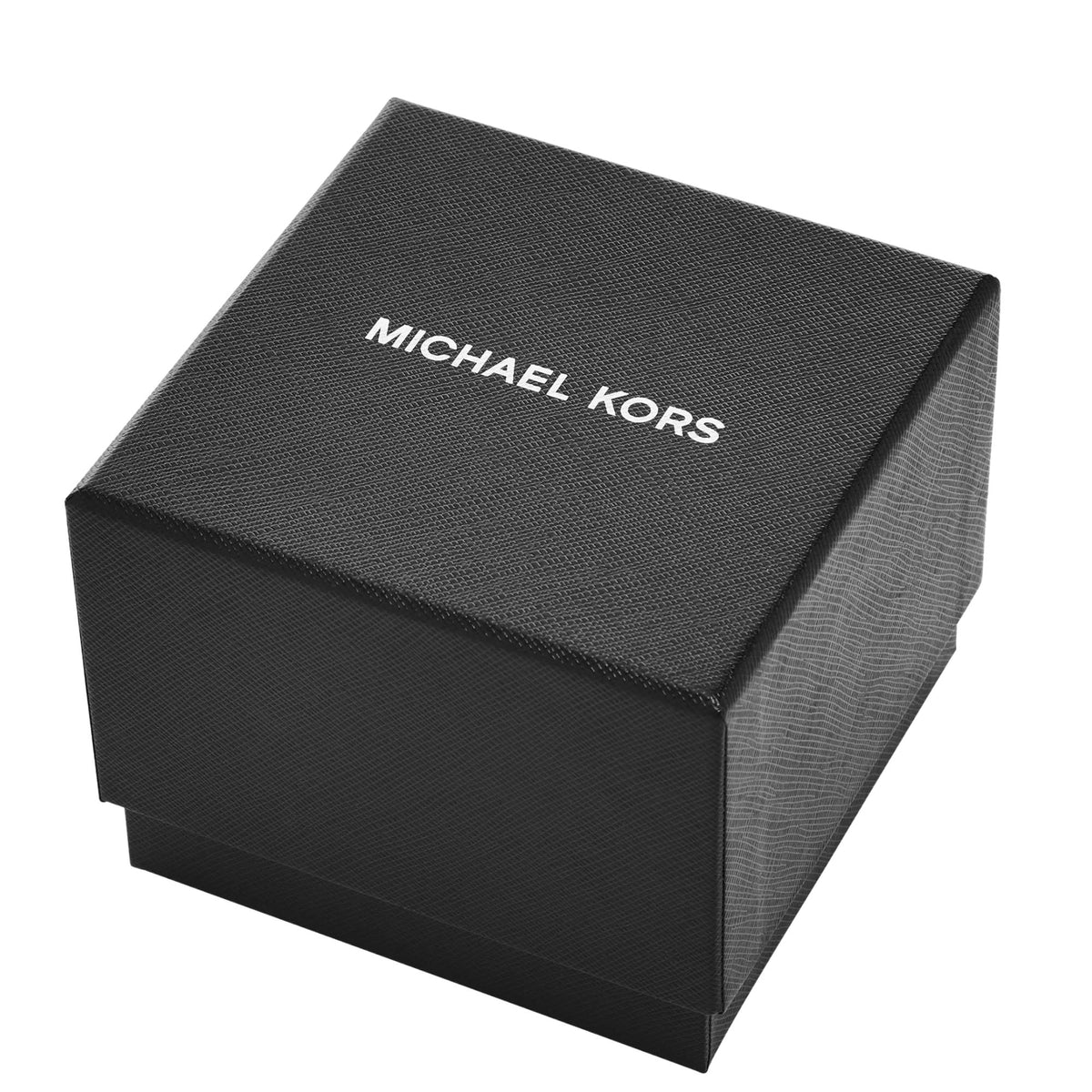 Michael Kors Wolfe 43mm Black Dial Steel Mens Quartz Watch MK9291SET