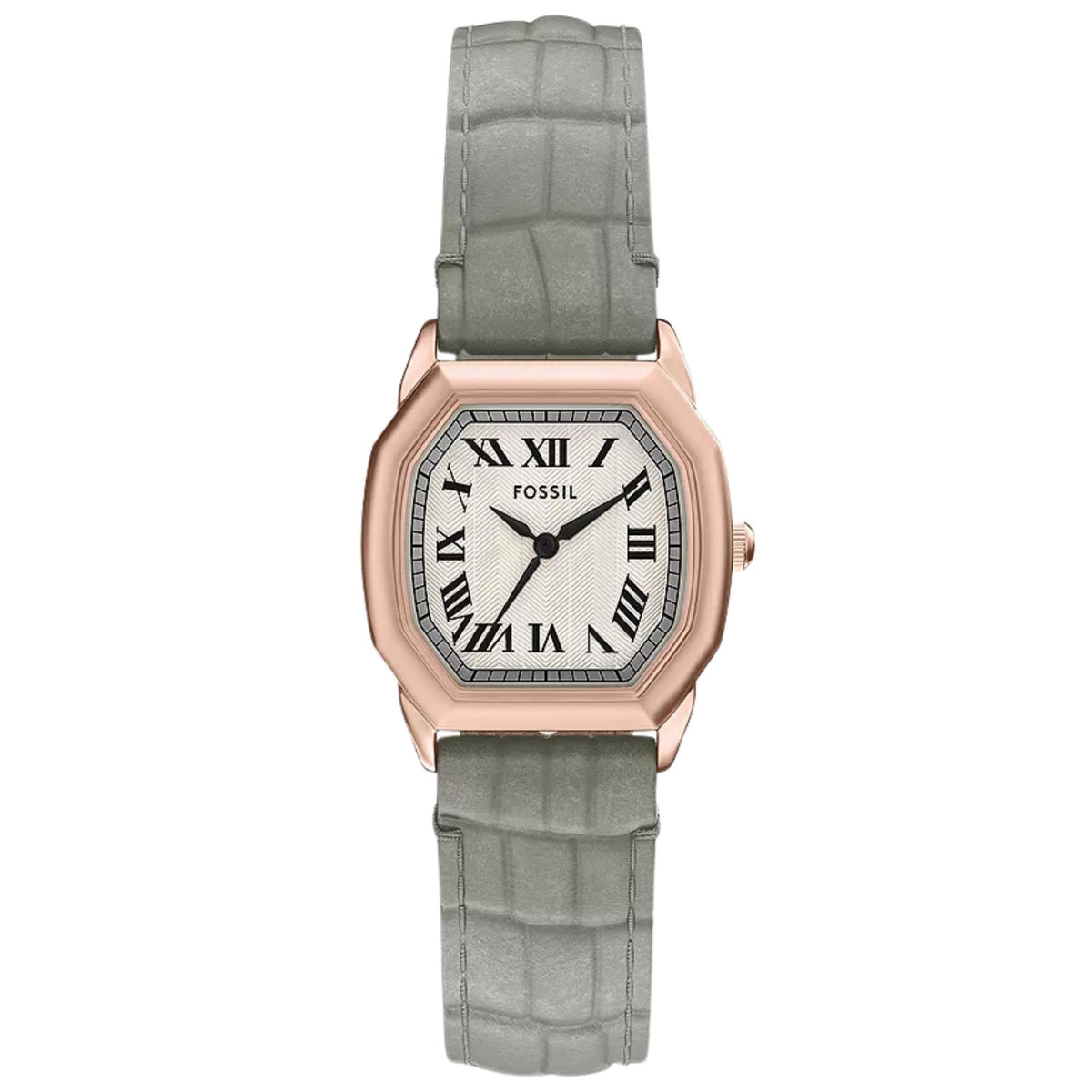 Fossil Harlow 27mm Cream Dial Leather Ladies Quartz Watch ES5435