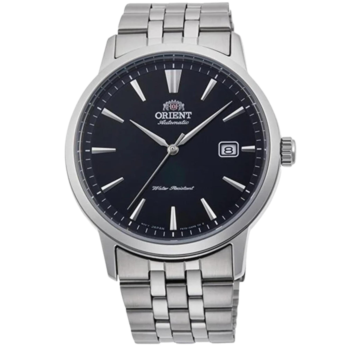 Orient Symphony 41mm Black Dial Steel Mens Automatic Watch RA-AC0F01B30B