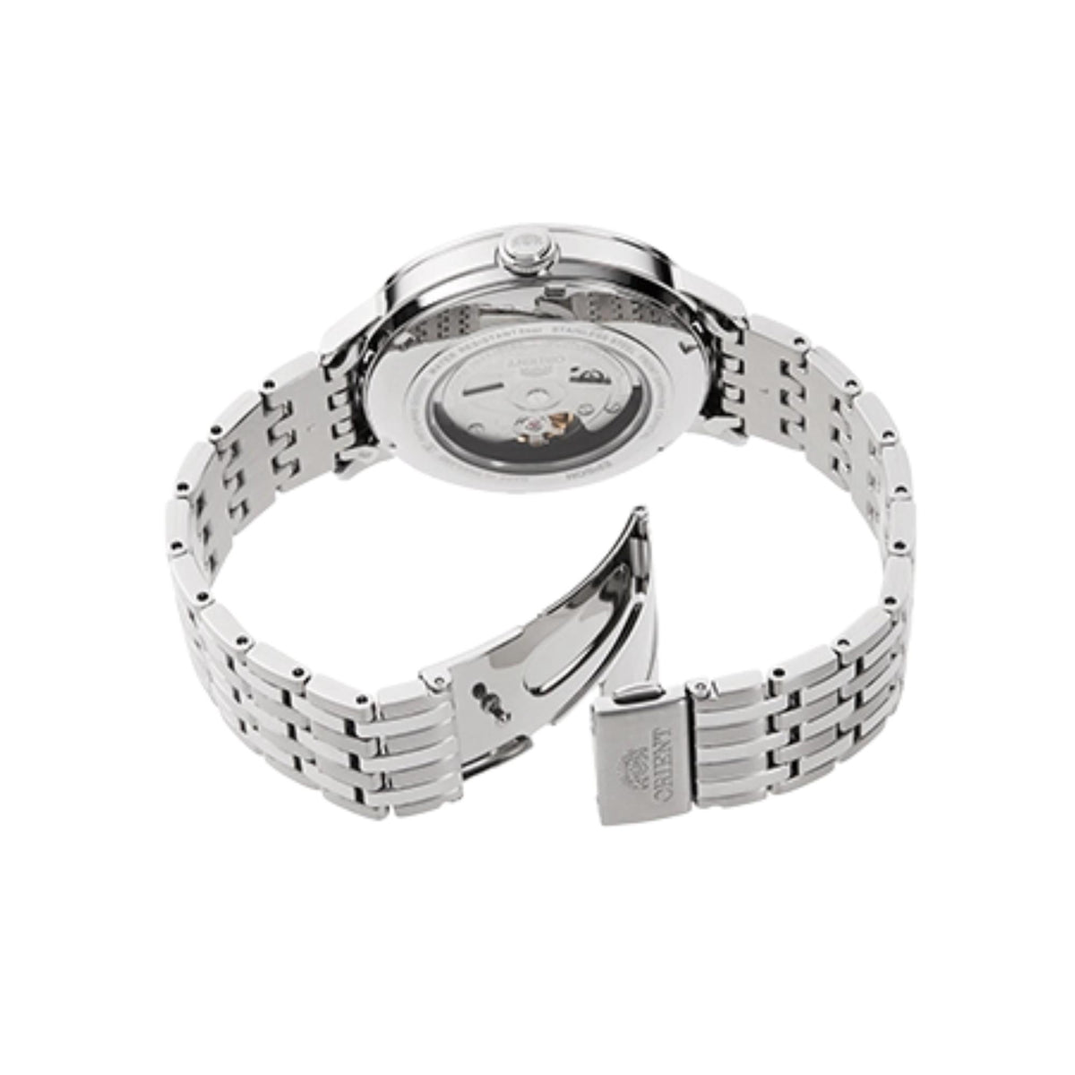 Orient Symphony 42mm Black Dial Steel Mens Automatic Watch RA-AC0J08B30B